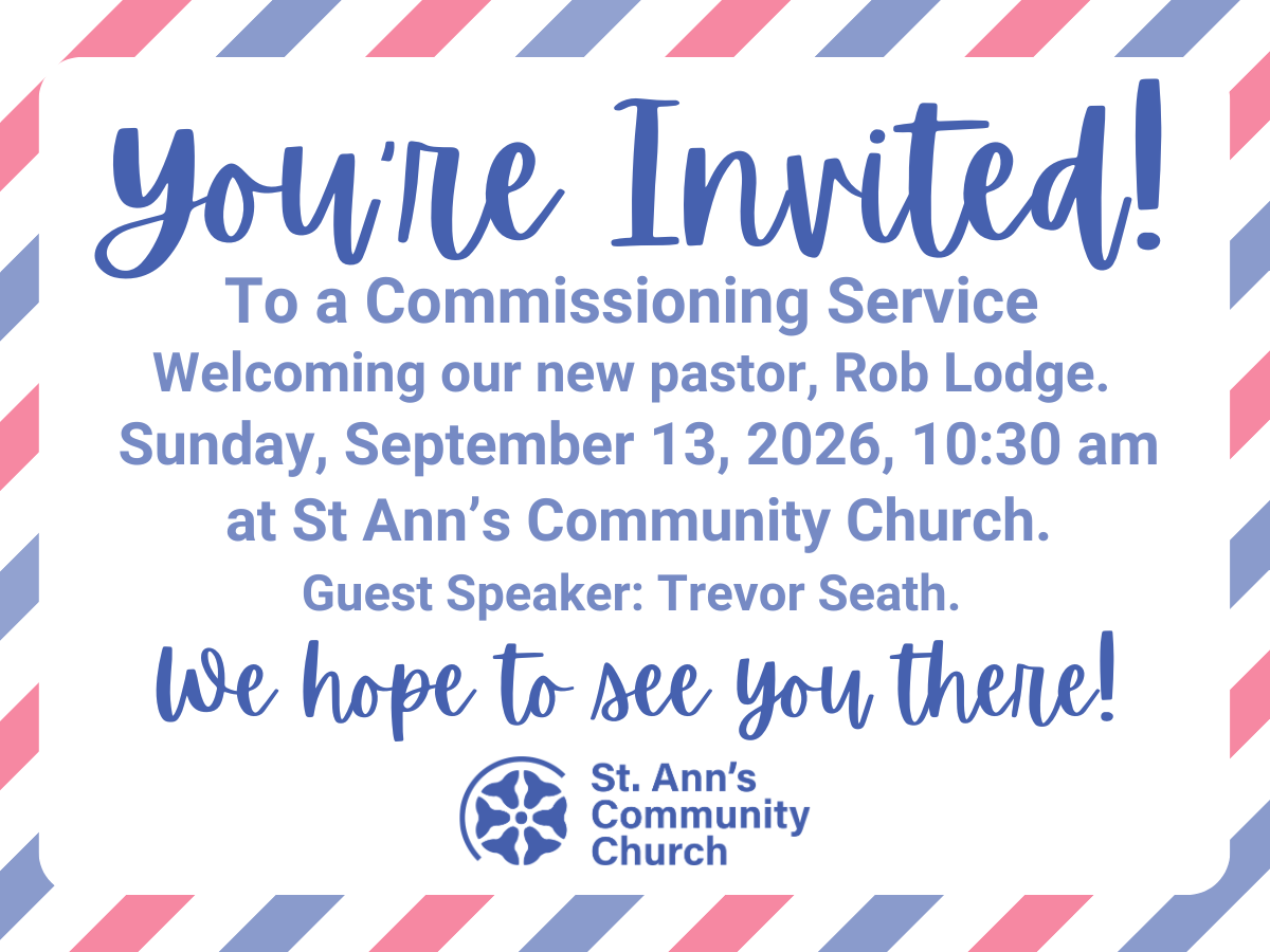 Commissioning Service for Pastor Rob Lodge