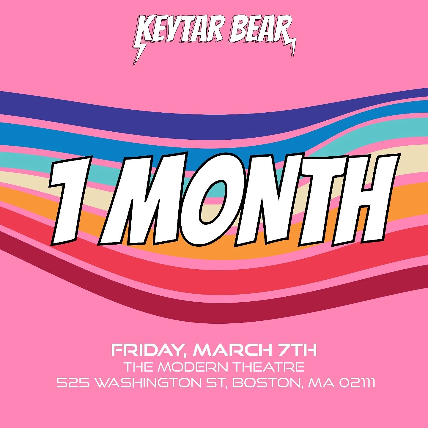 Mark your calendars...1 month until the premiere🎬💥 Ticket sales open 2/21 #keytarbear🐻 #keytarbearfilm🎹 #fergusonreservoirfilms