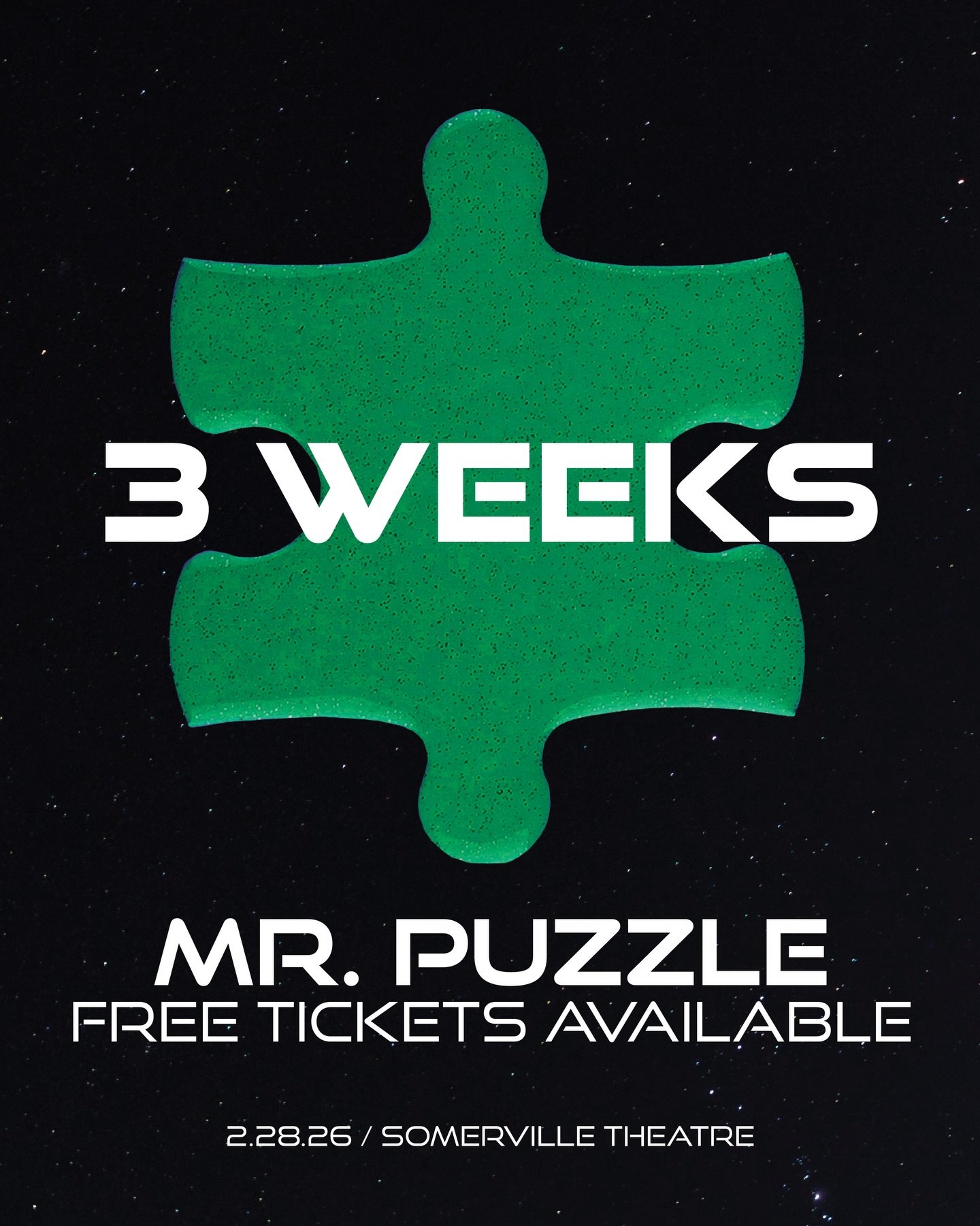 Get your FREE tickets at the link in our bio 🔗🧩