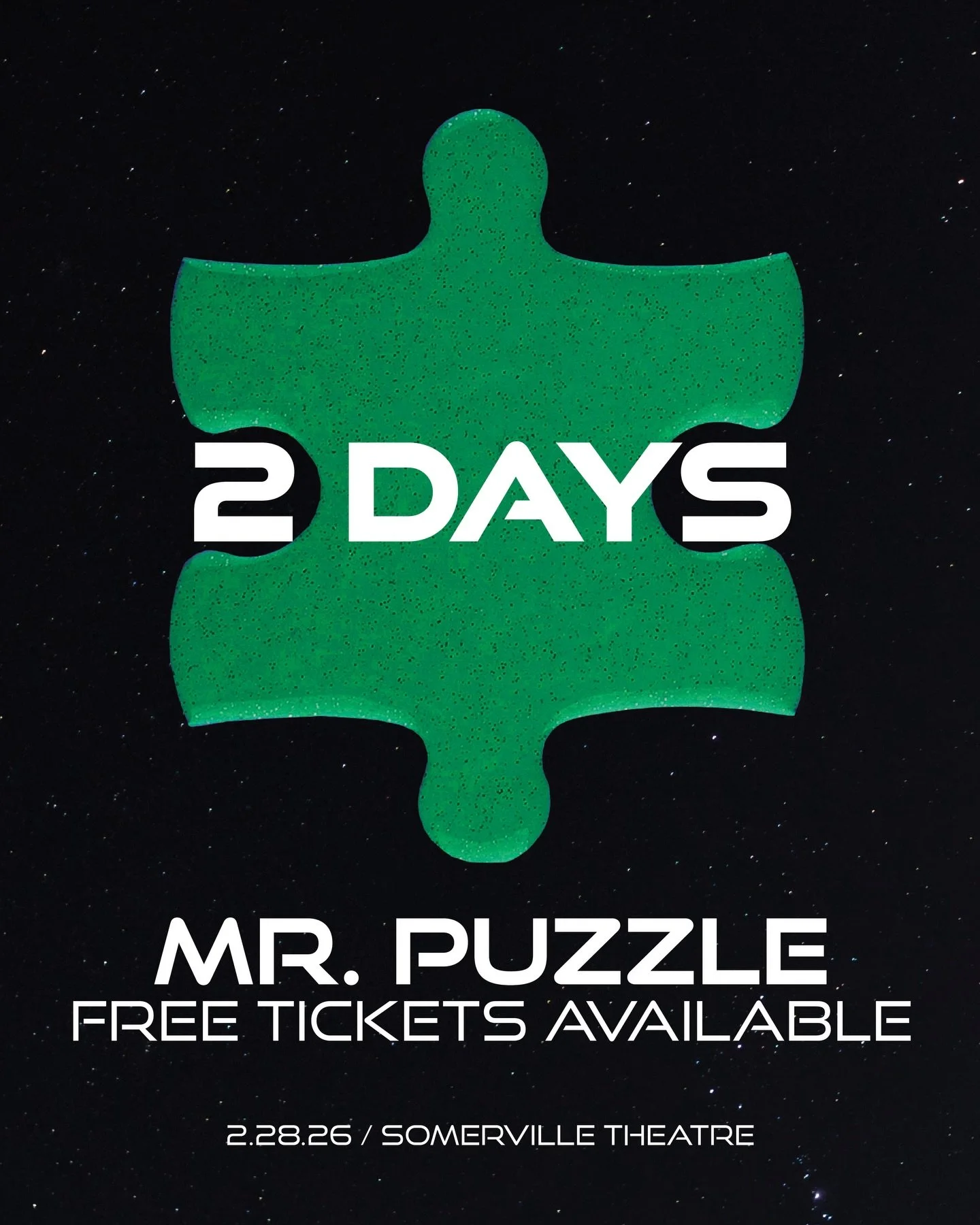 Get your FREE tickets at the link in our bio 🔗🧩