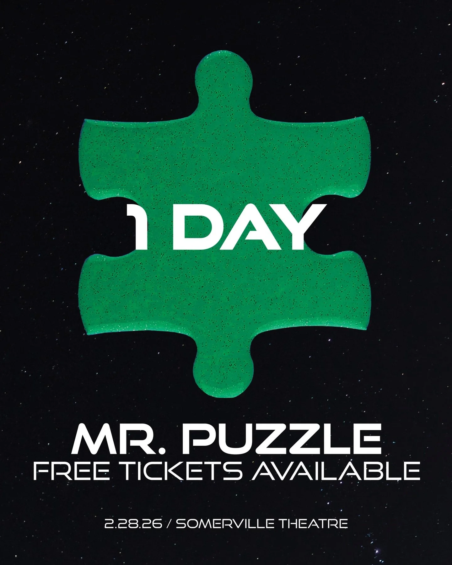 Get your FREE tickets at the link in our bio 🔗🧩