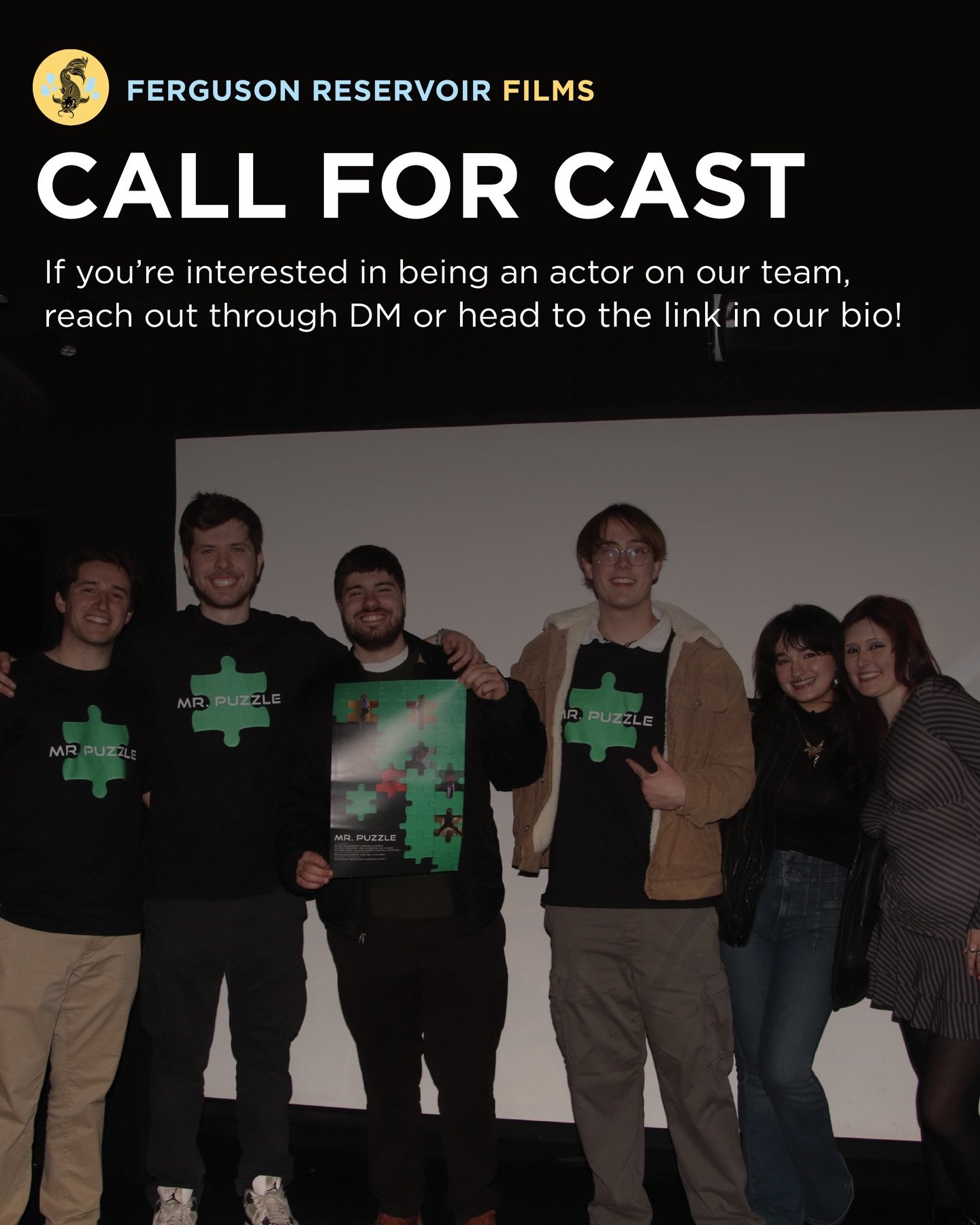 Join us for future projects as a cast member! 🎭

DM or fill out the form at the link in our bio 🔗