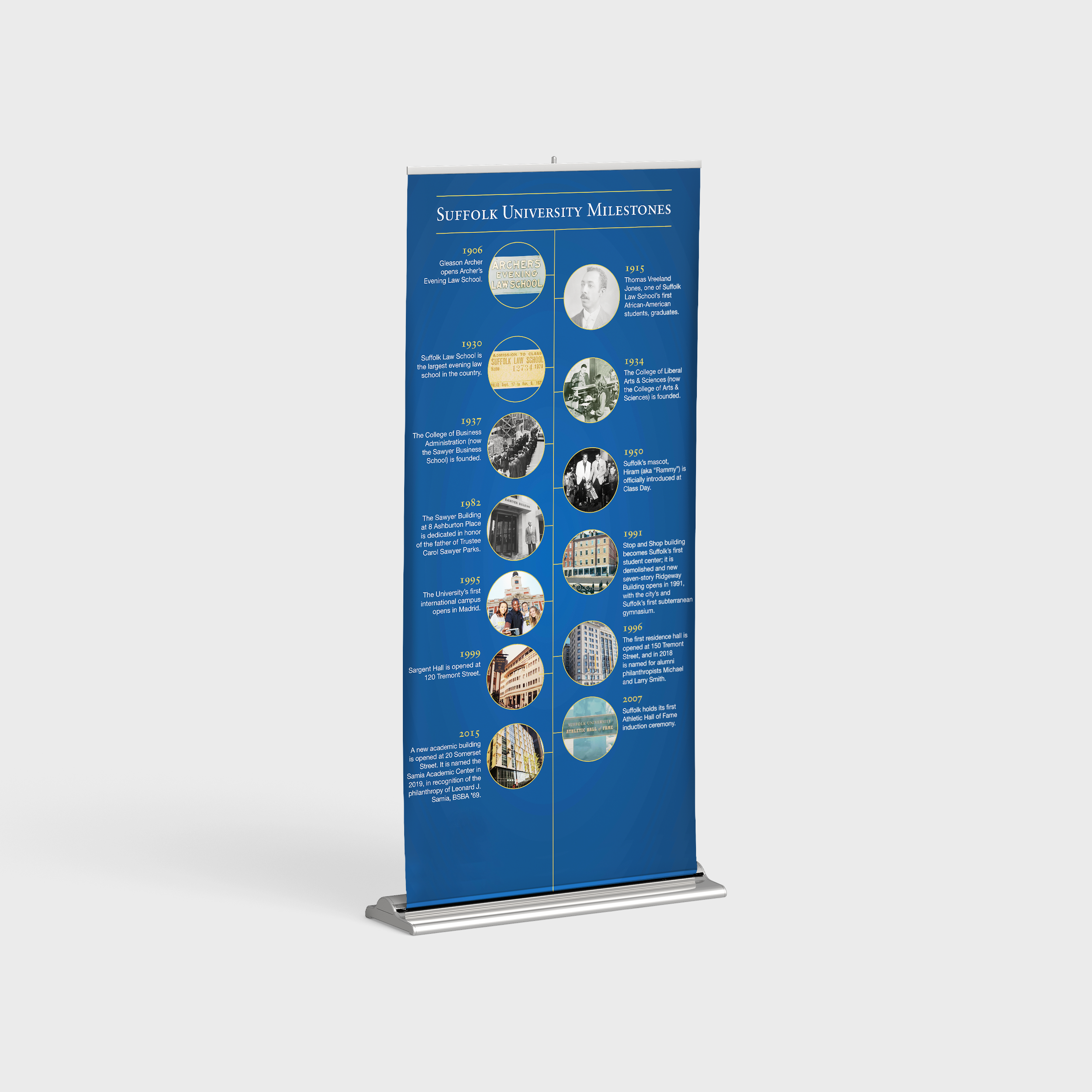 Founder's Day banner (Suffolk University)