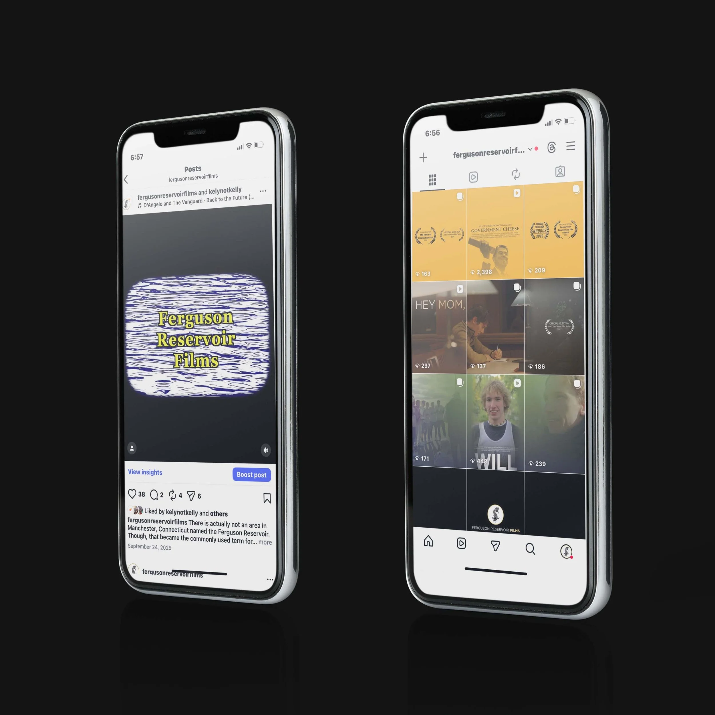 Production Company Instagram (Ferguson Reservoir Films)