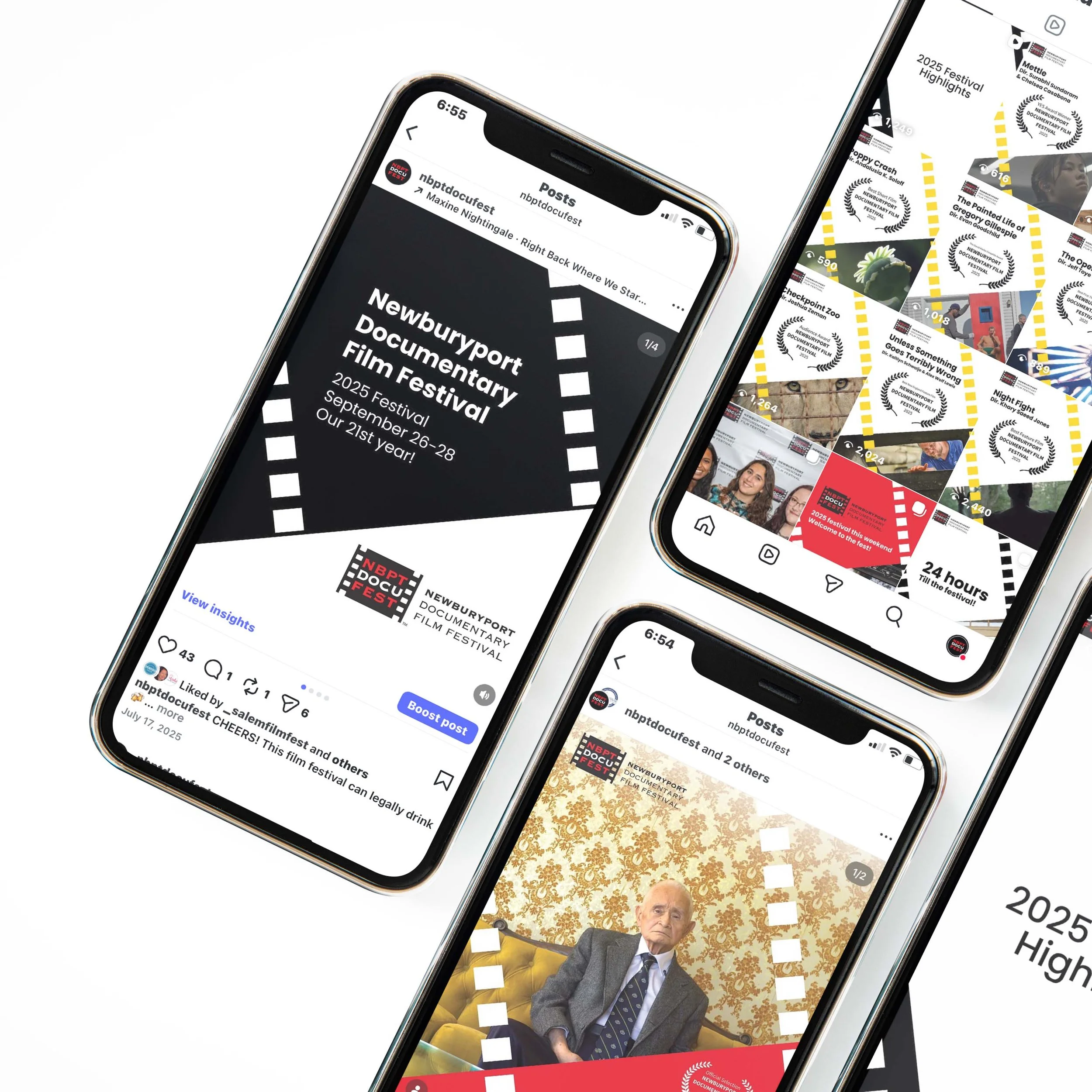 Festival Instagram (Newburyport Documentary Film Festival)