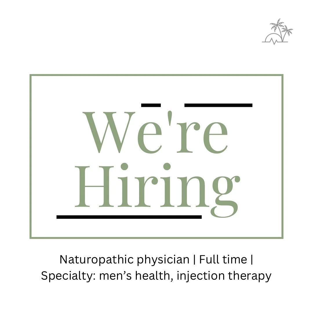 We are looking for a naturopathic physician specializing in men&rsquo;s health and injection therapy to join the Island Functional medicine team. 

Ideal candidate will have had minimum 3 years of experience. 
If you&rsquo;re interested, please email