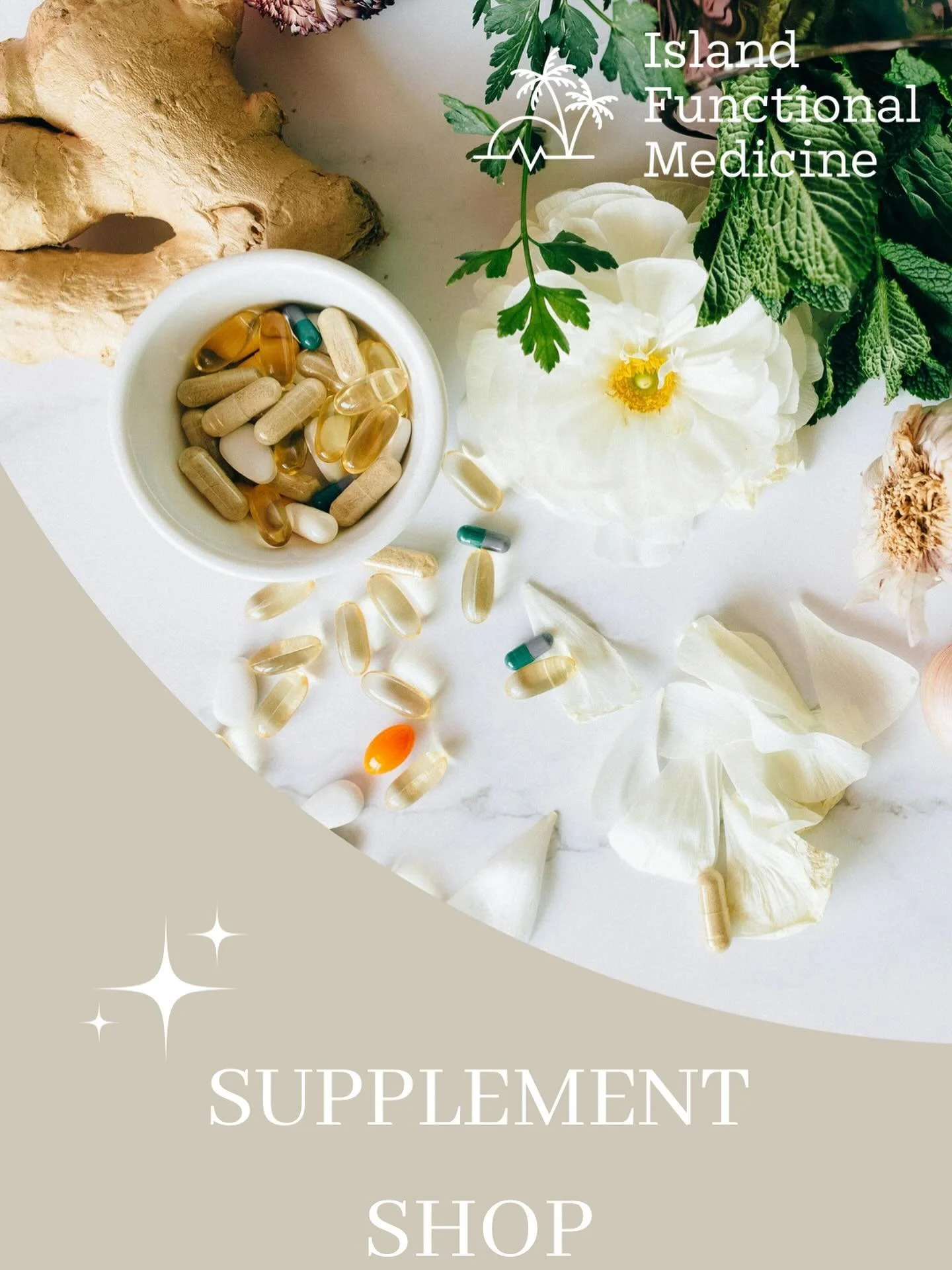 Island Functional Medicine&rsquo;s Supplement Shop:

We carry more than 16 professional grade supplements inside our clinic!
Our supplement shop is open to the public as well! 

Why professional grade matters:
-guaranteed 3rd party testing to ensure 