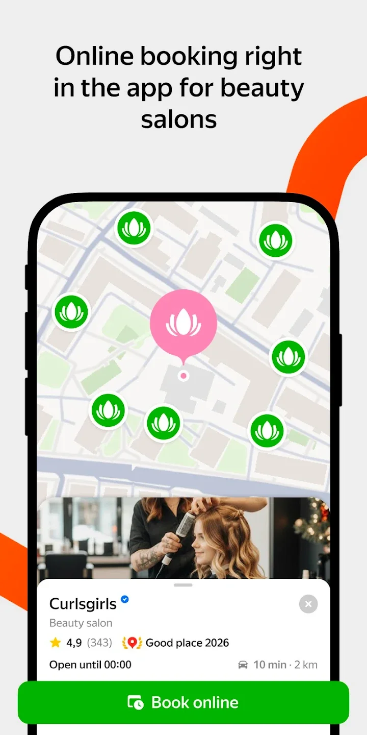 A screenshot from the Yandex Maps app on Google Play