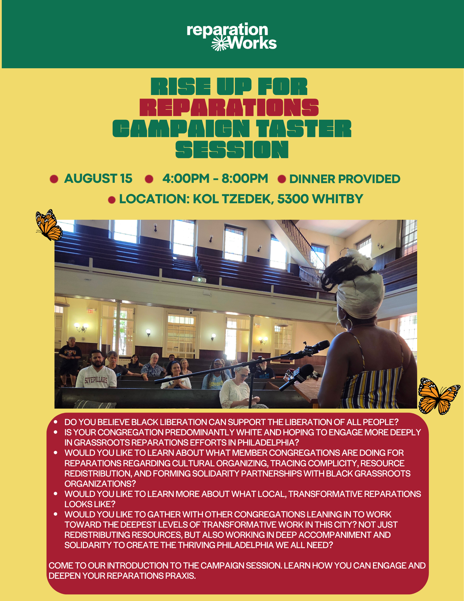 Rise Up for Reparations Campaign Taster Session