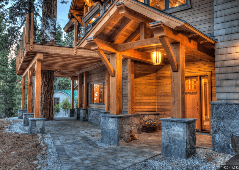 Picture of Luxury Stone And Timber Frame Homes Purcell Timber Frame Homes Ltd.