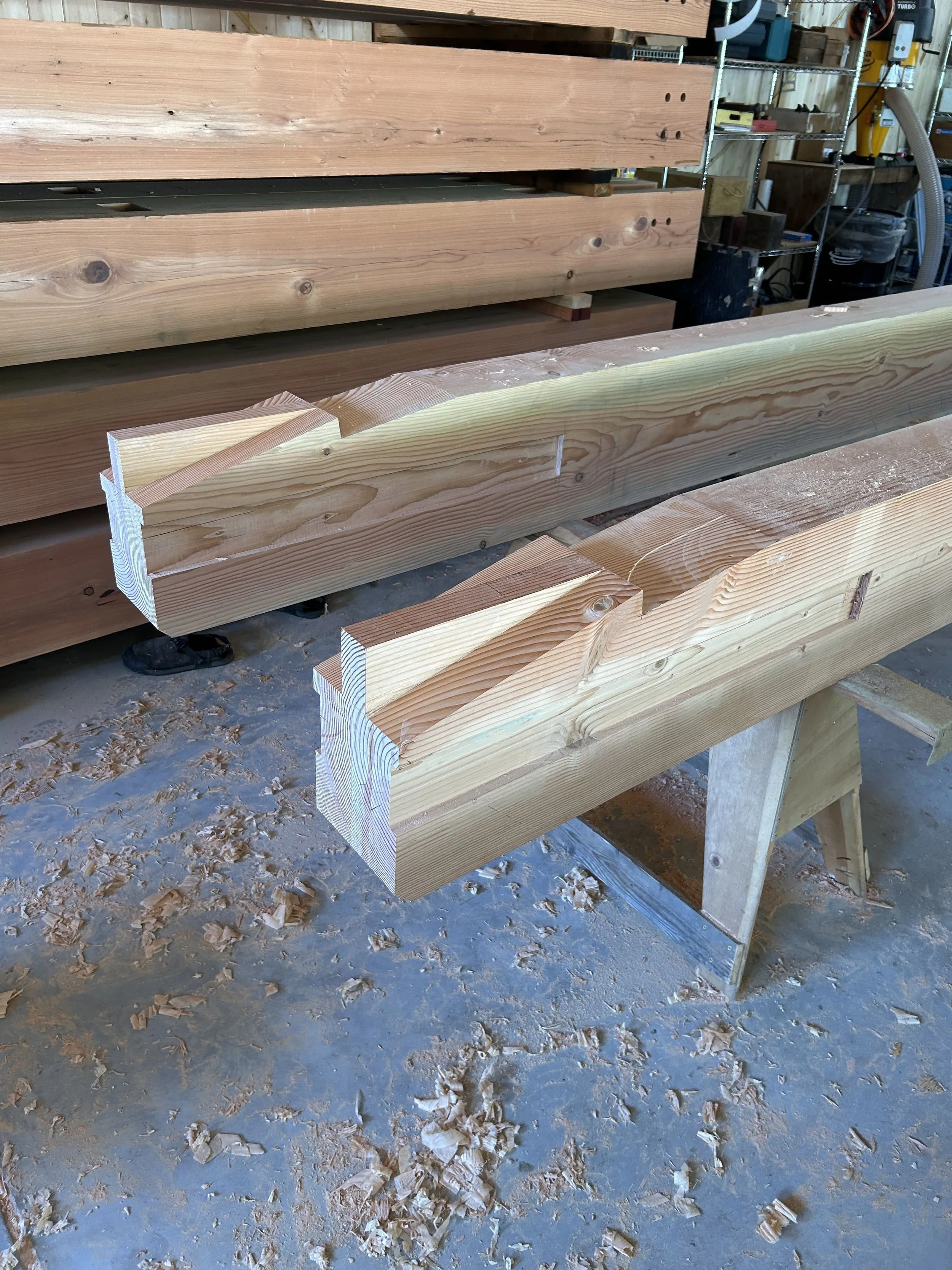 Cal Lutheran University Hage Stave Timber Frame Pavilion - Truss