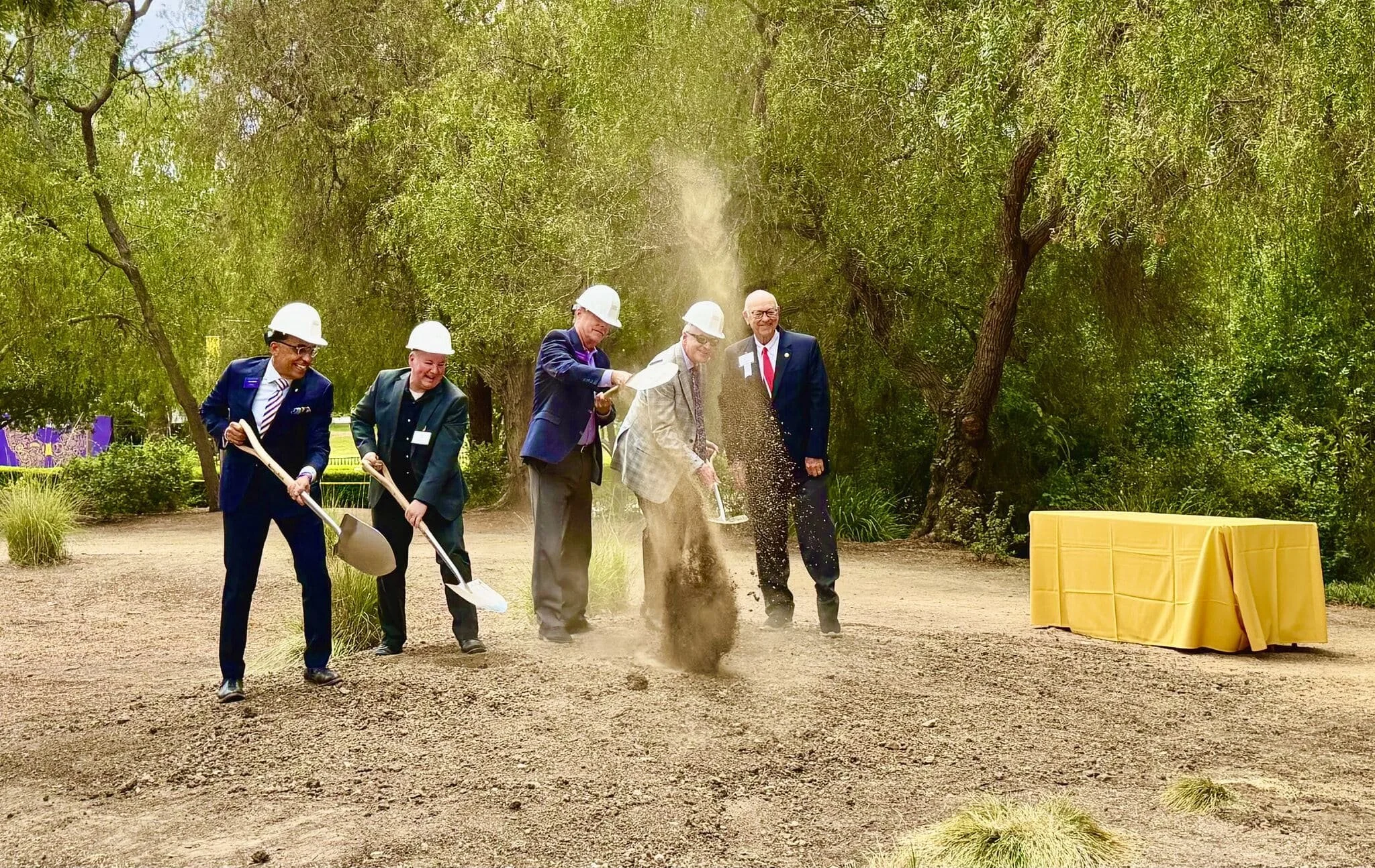 Cal Lutheran James M Hage Stave Pavilion Ground Breaking Ceremony, Thousand Oaks, CA