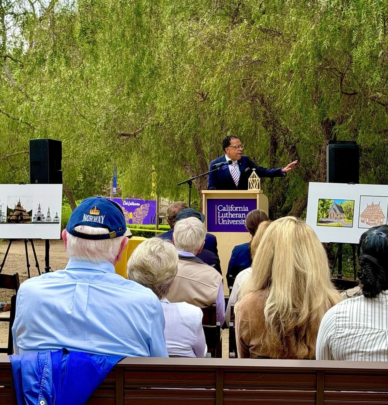 Cal Lutheran James M Hage Stave Pavilion Ground Breaking Ceremony, Thousand Oaks, CA