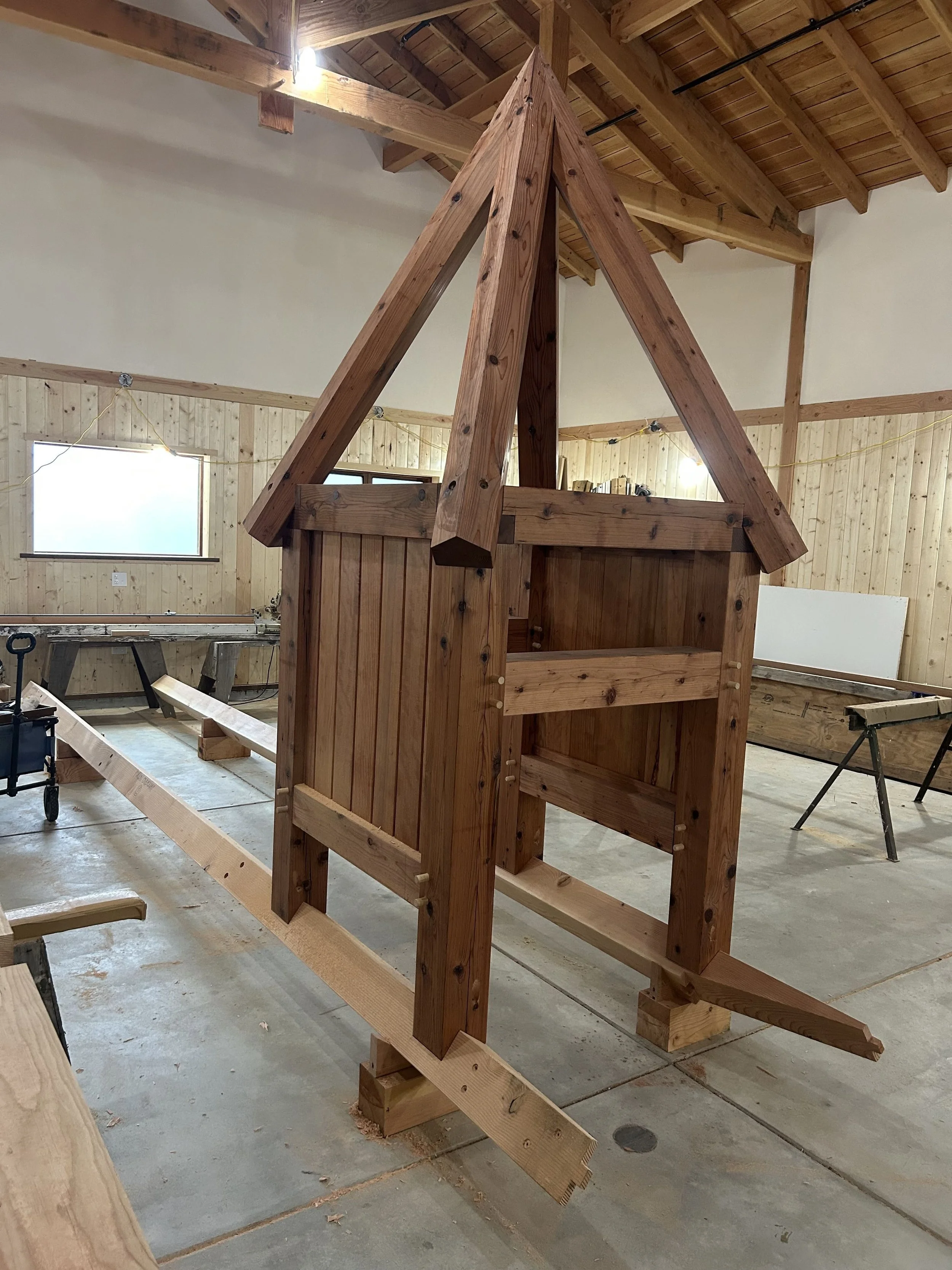 Cal Lutheran University Hage Stave Timber Frame Pavilion - Cupola