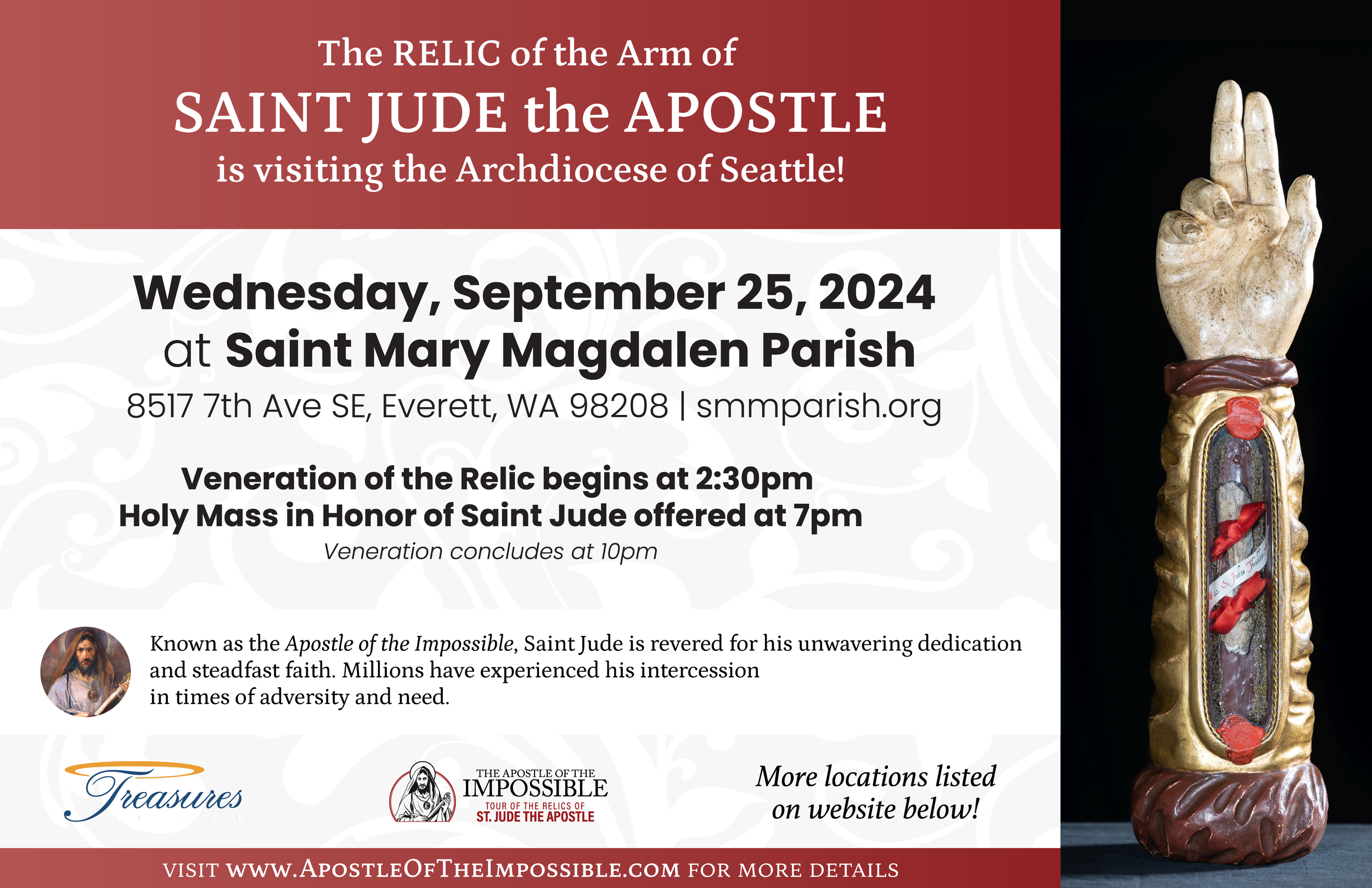 Relic of Saint Jude the Apostle — St. Mary Magdalen Parish Everett ...