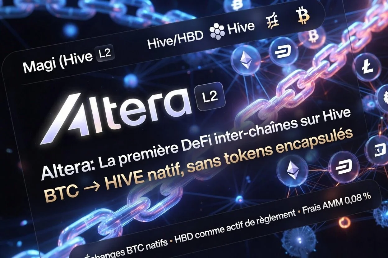 Magi (Hive L2) lance Altera, le premier protocole de finance décentralisée inter-chaîne sur Hive.