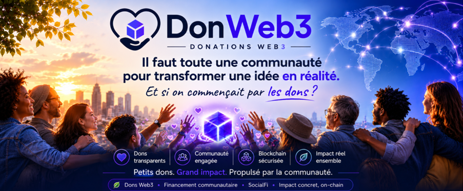 L’ECB lance l’incubation de DonWeb3… Et si on commençait par les dons?