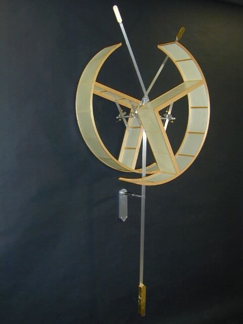 TRAJECTORY - 2002
Sitka spruce, dacron, brushed aluminum, brass, stainless steel