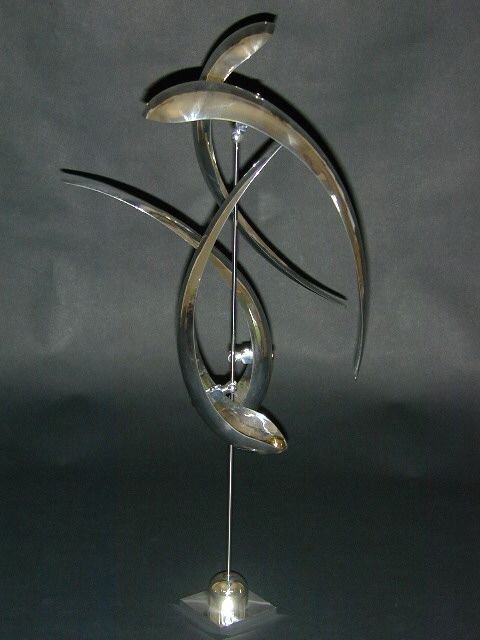 WHISP - 2001
Polished aluminum, stainless steel, brass