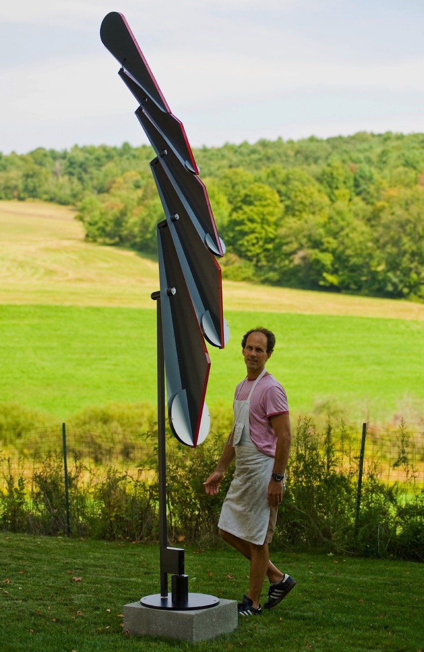 OUTDOOR WING - 2008
Powder coated aluminum and brass, anodized clear aluminum, stainless steel
