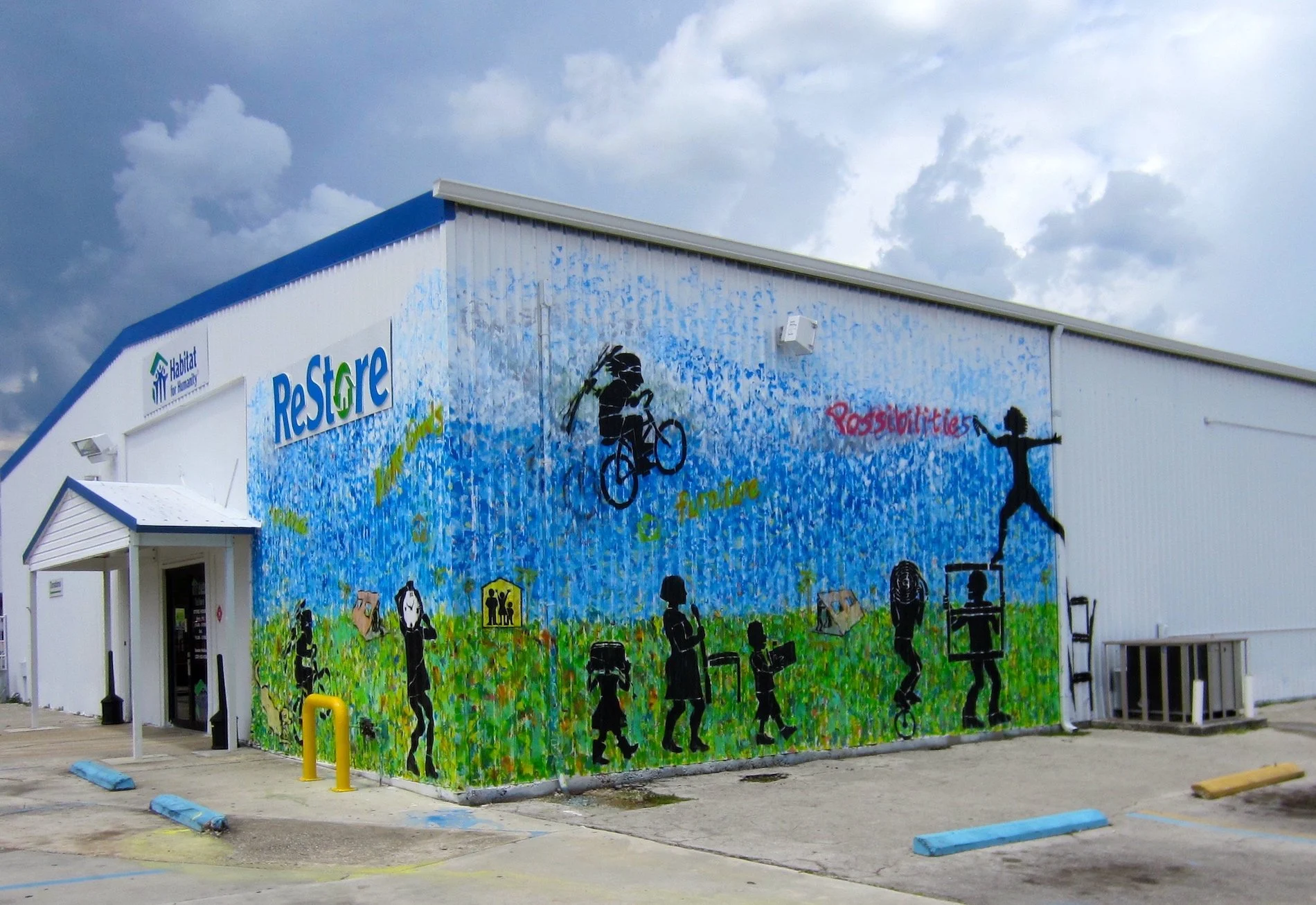 "Possibilities" mural at Habitat for Humanity's ReStore, North Ft. Myers, FL