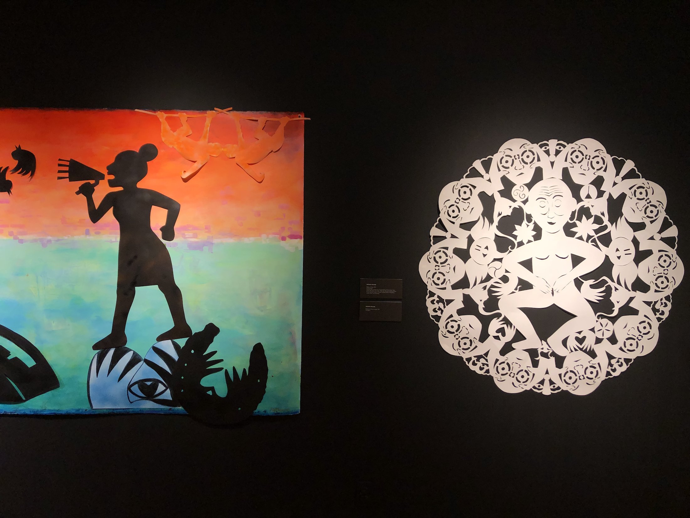 Enigmatic Sheela-na-gig, (right) papercut, 2021