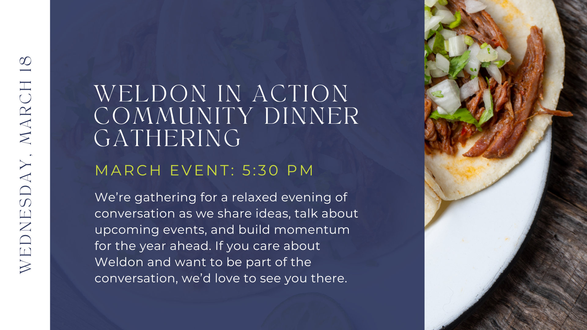 Weldon In Action Dinner Gathering