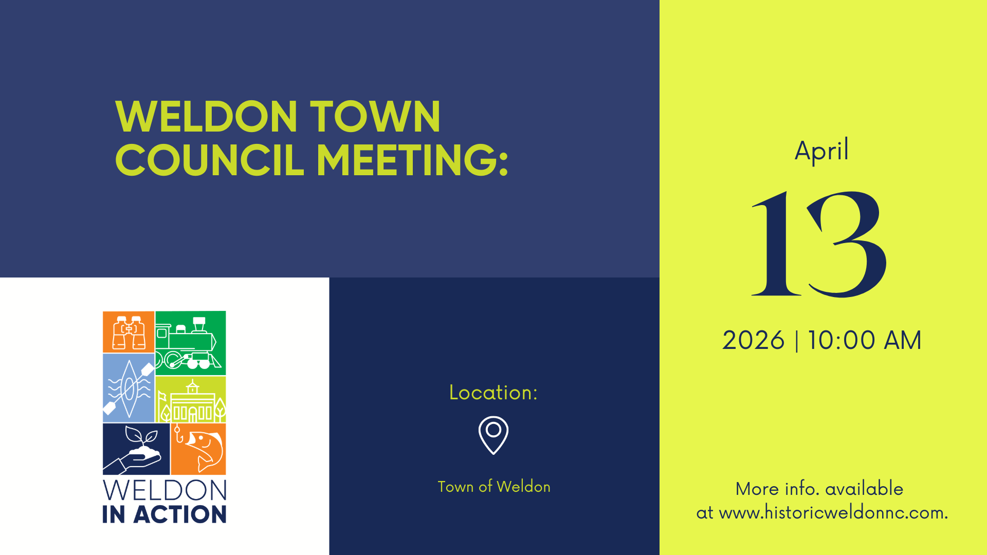April: Weldon Town Council Meeting 