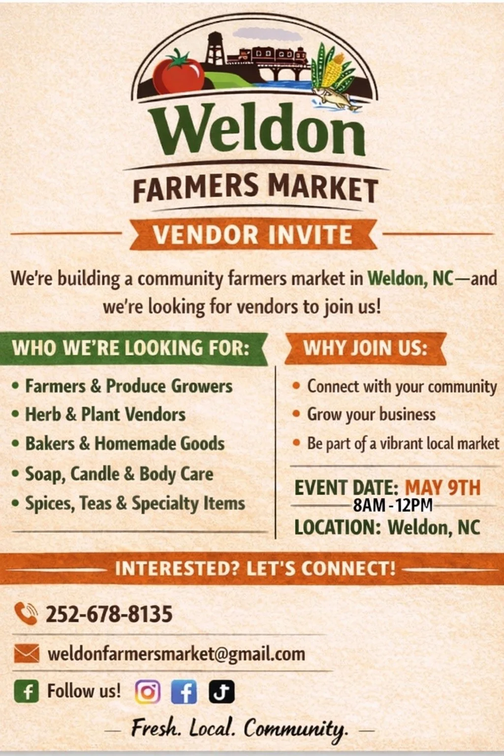 WELDON'S Farmer's Market!