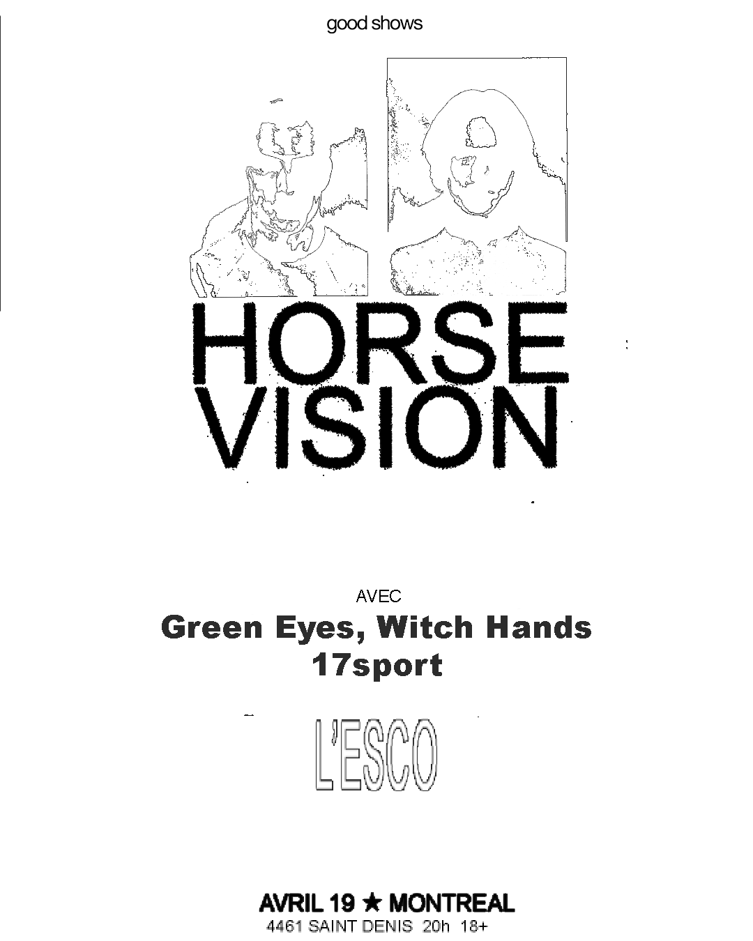 Horse Vision + Green Eyes, Witch Hands + 17sport