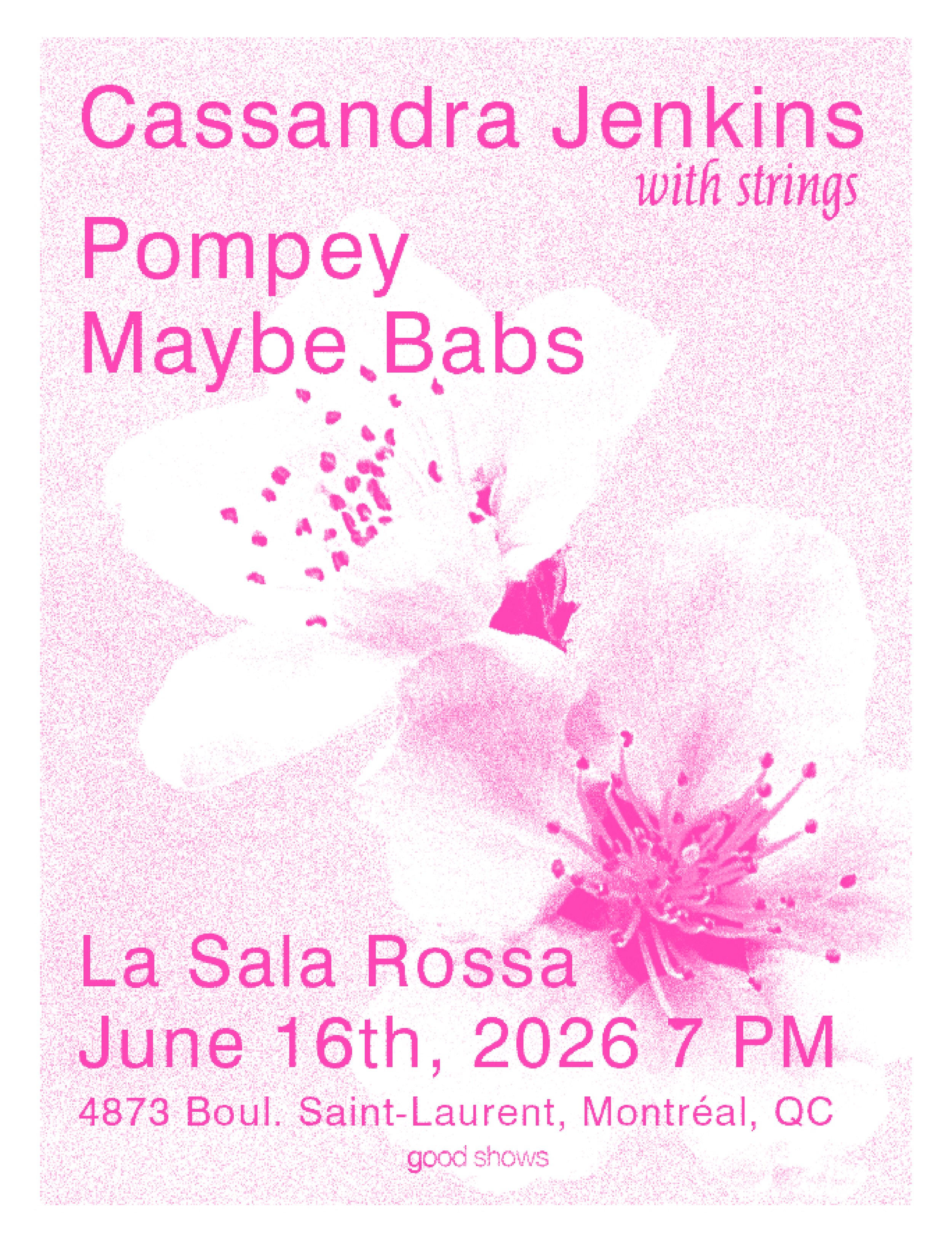 Cassandra Jenkins + Pompey + Maybe Babs