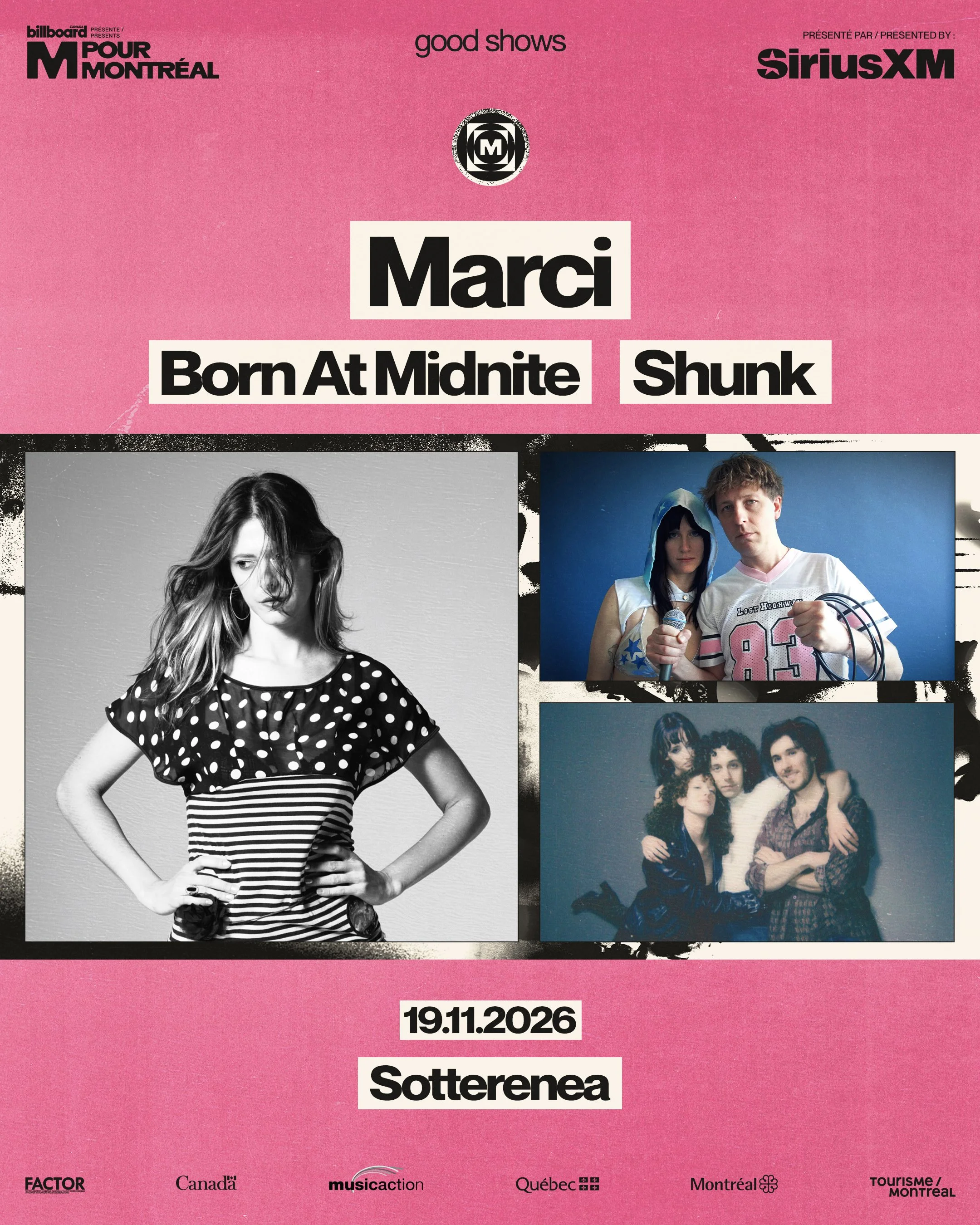 M Pour Montréal: Marci + Born at Midnite + Shunk