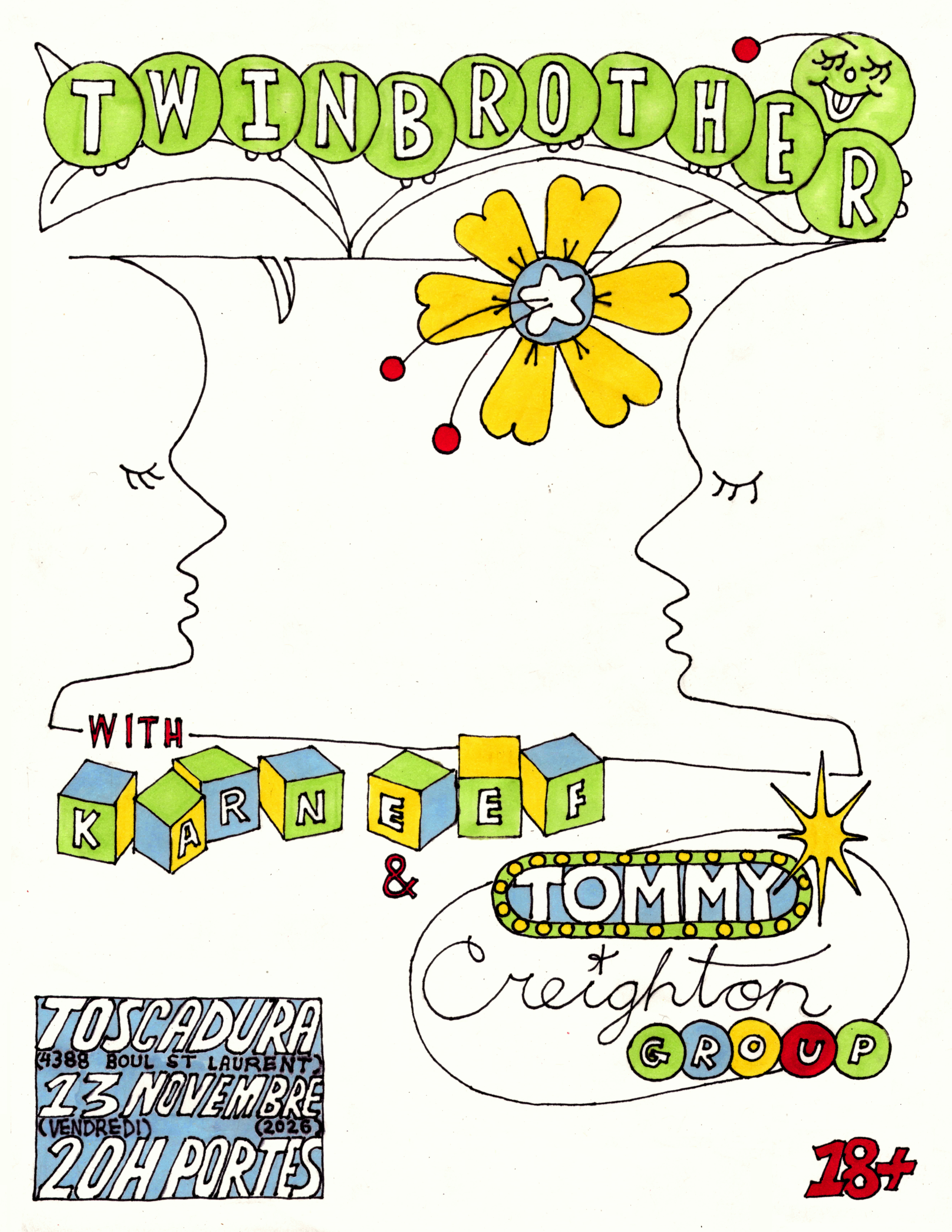 Twin Brother + Karneef + Tommy Creighton Group