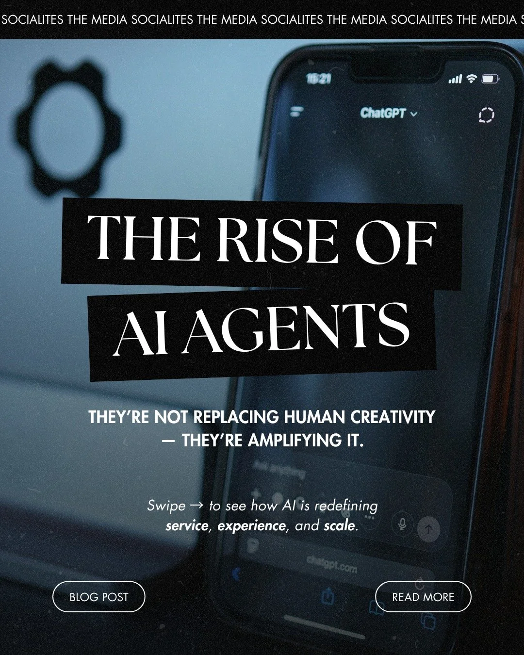 The rise of AI agents: 
They’re not replacing creativity - they’re amplifying it. 
The brands embracing AI now are the ones shaping the future. Learn more with the link in our bio! 
#AIinMarketing #DigitalStrategy #LuxuryBrands #TheMedi