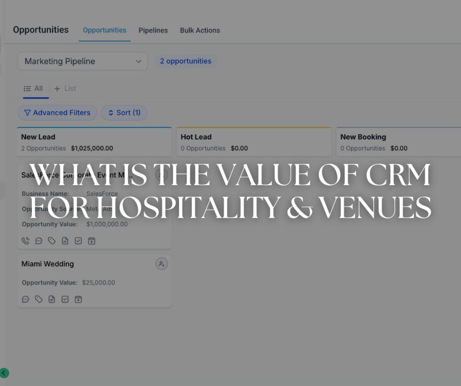 The Real Value of AI CRMs for Hospitality, Venues and Planners