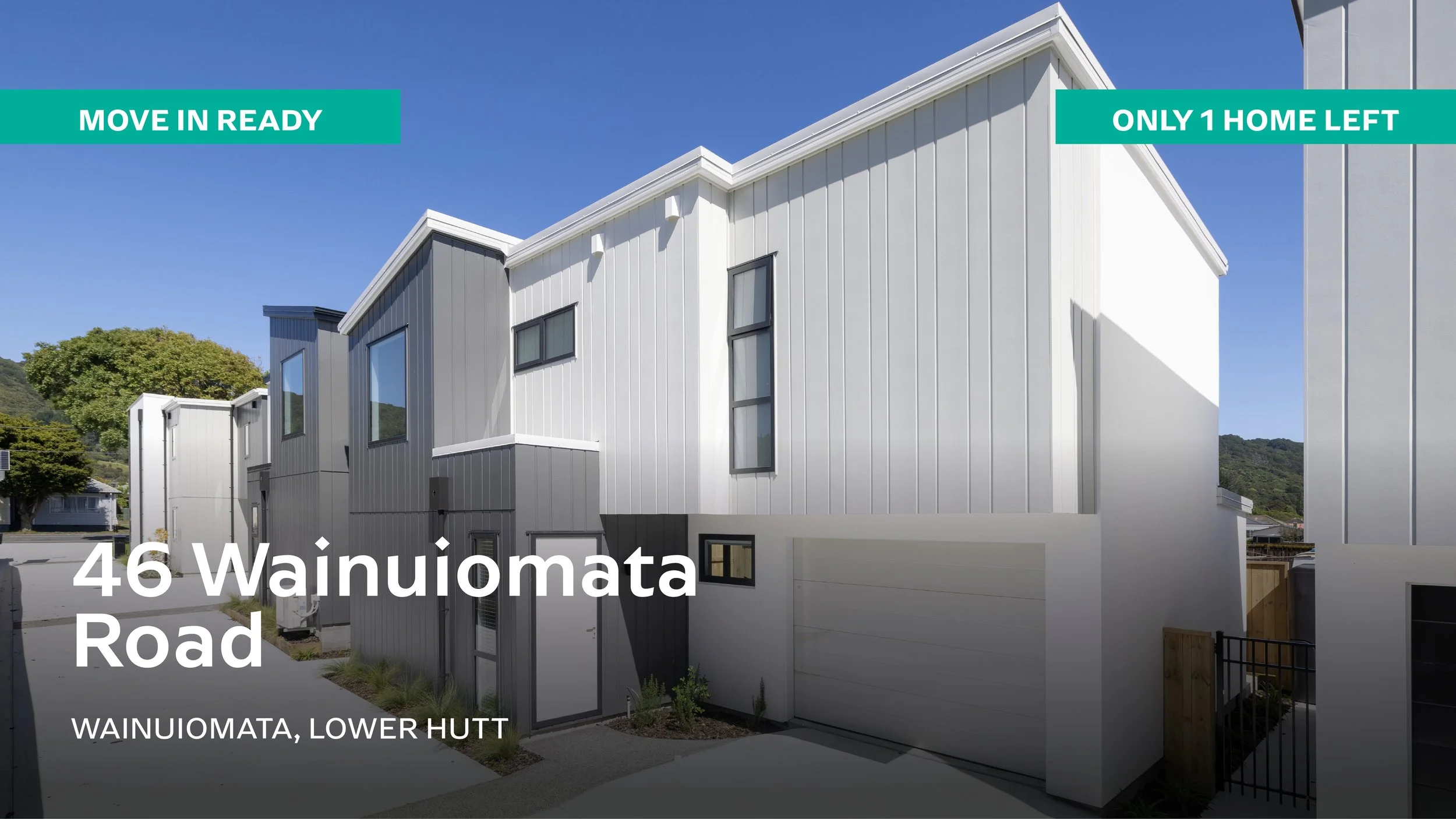46 Wainuiomata Road, Lower Hutt, 3 Bed, 2.5 Bath, Single Garage, Two-Storey, $651K-$800K