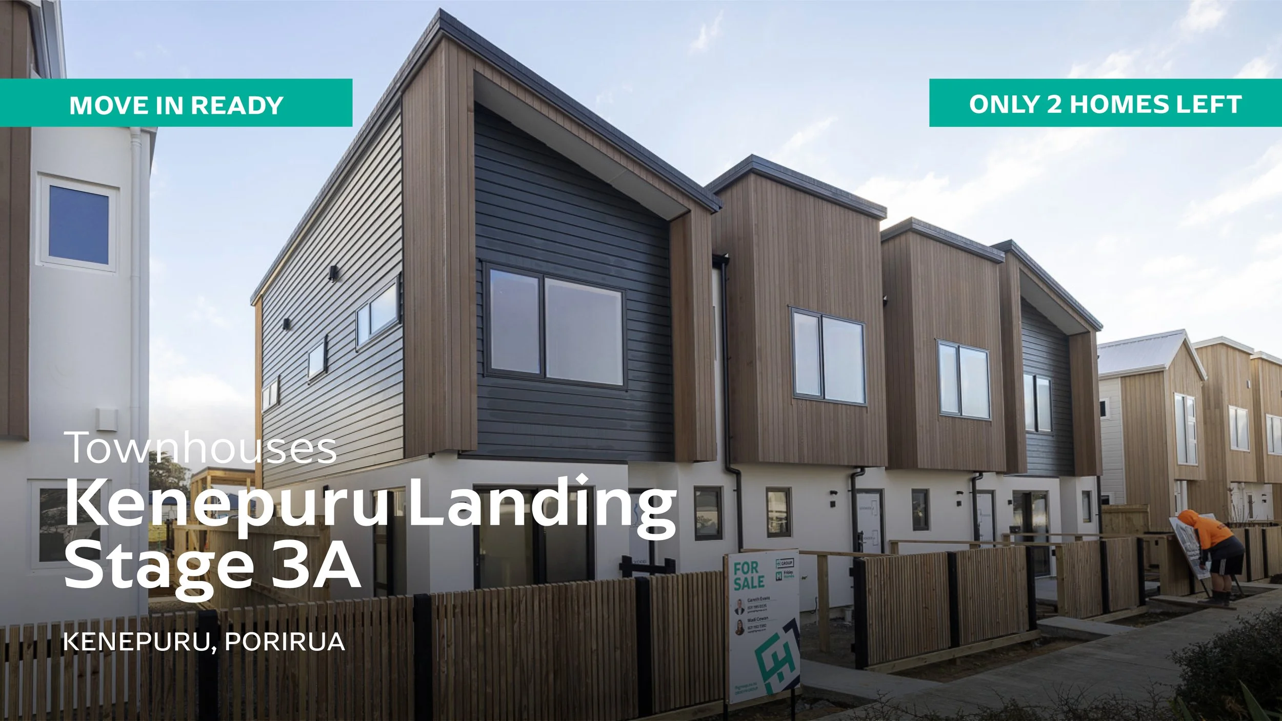 Kenepuru Stage 3A Townhouses, Porirua, 2 Bed, 3 Bed, 1.5 Bath, 2 Bath, 2.5 Bath, Carpark, Two-Storey, $651K-$800K, $801K-$950K
