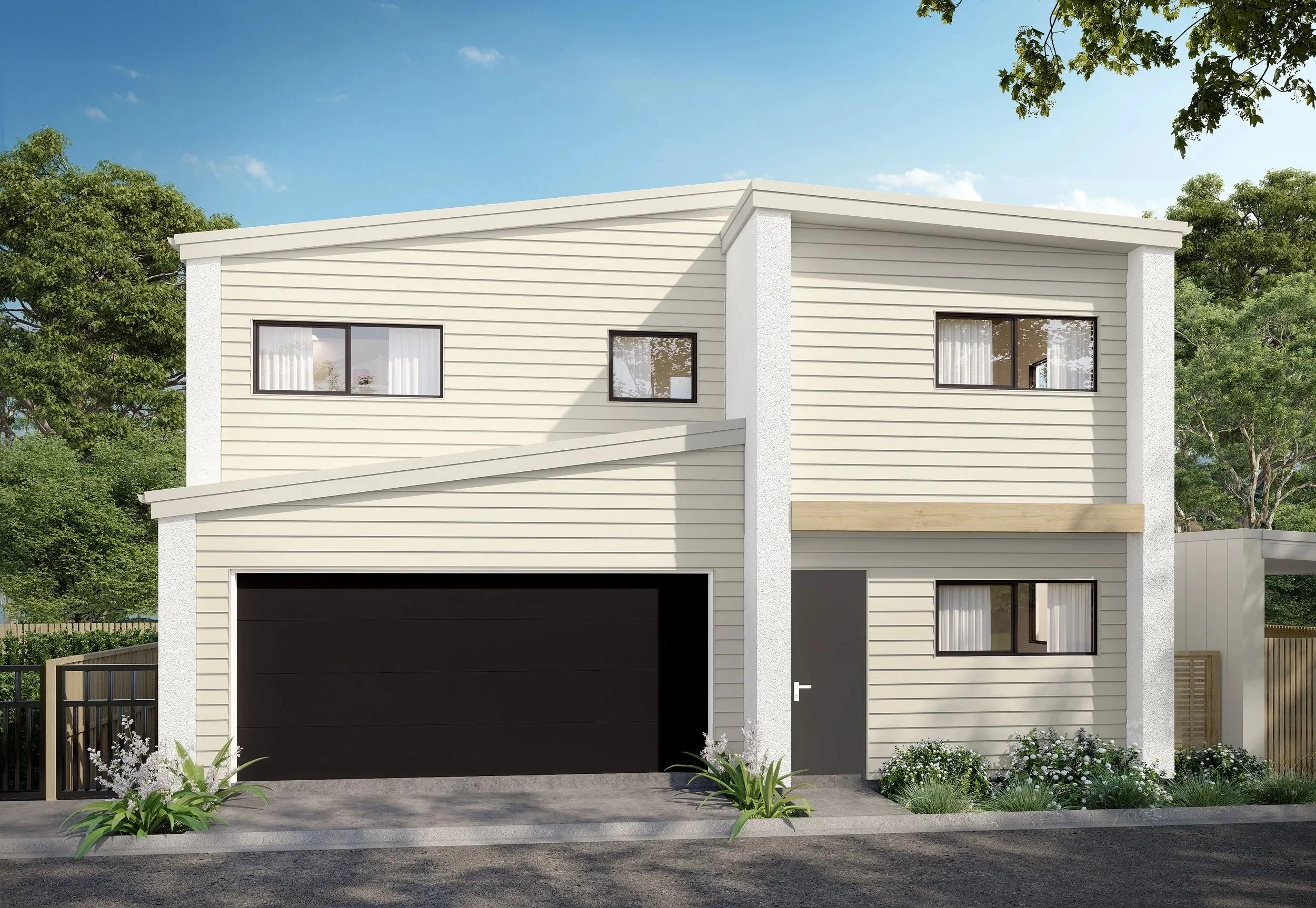 272 Fergusson Drive's lot 14, showcases a softer colour palette and the large double garage