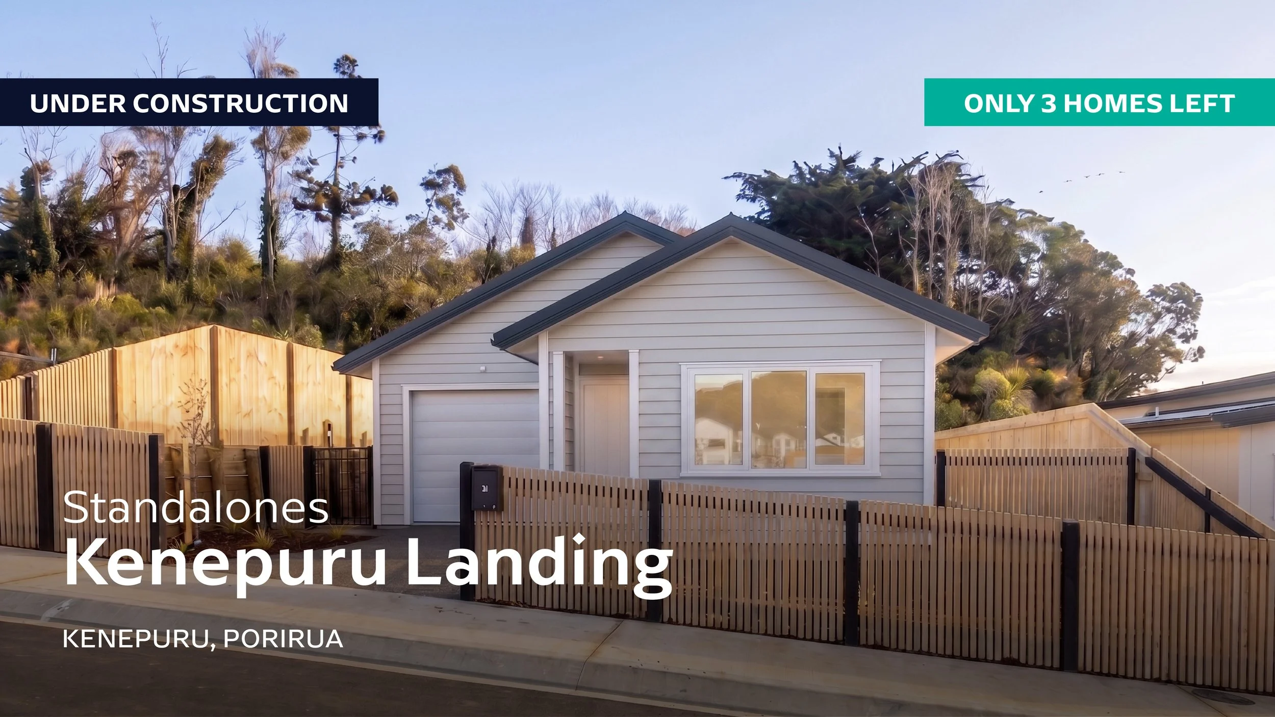 Kenepuru Standalones, Porirua, 3 Bed, 4 Bed, 5 Bed, 2 Bath, 2.5 Bath, Single Garage, Double Garage, Single-Storey, Two-Storey, $801K-$950K, $951K+