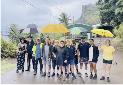 Pitcairners Take Part in Global Mile 2025