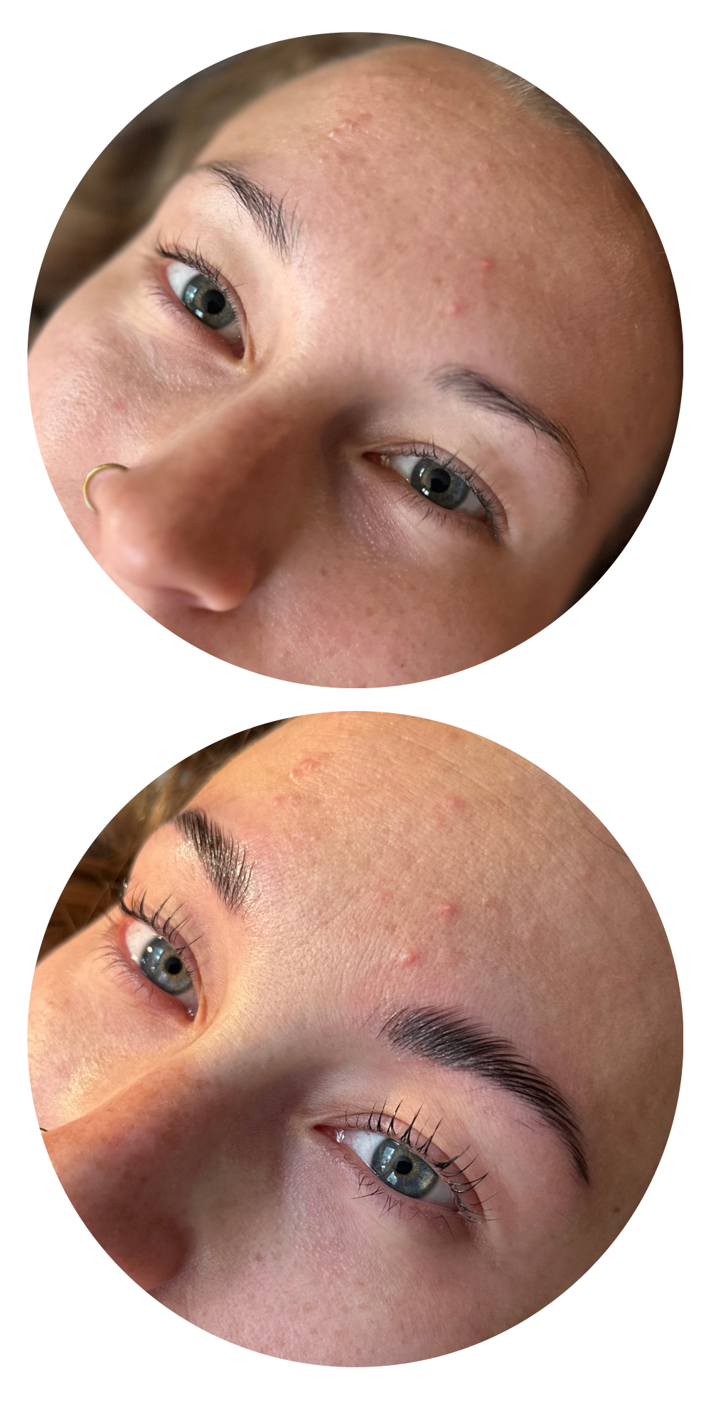 Lash lift before and after photo at All That Beauty Bar in Ottawa