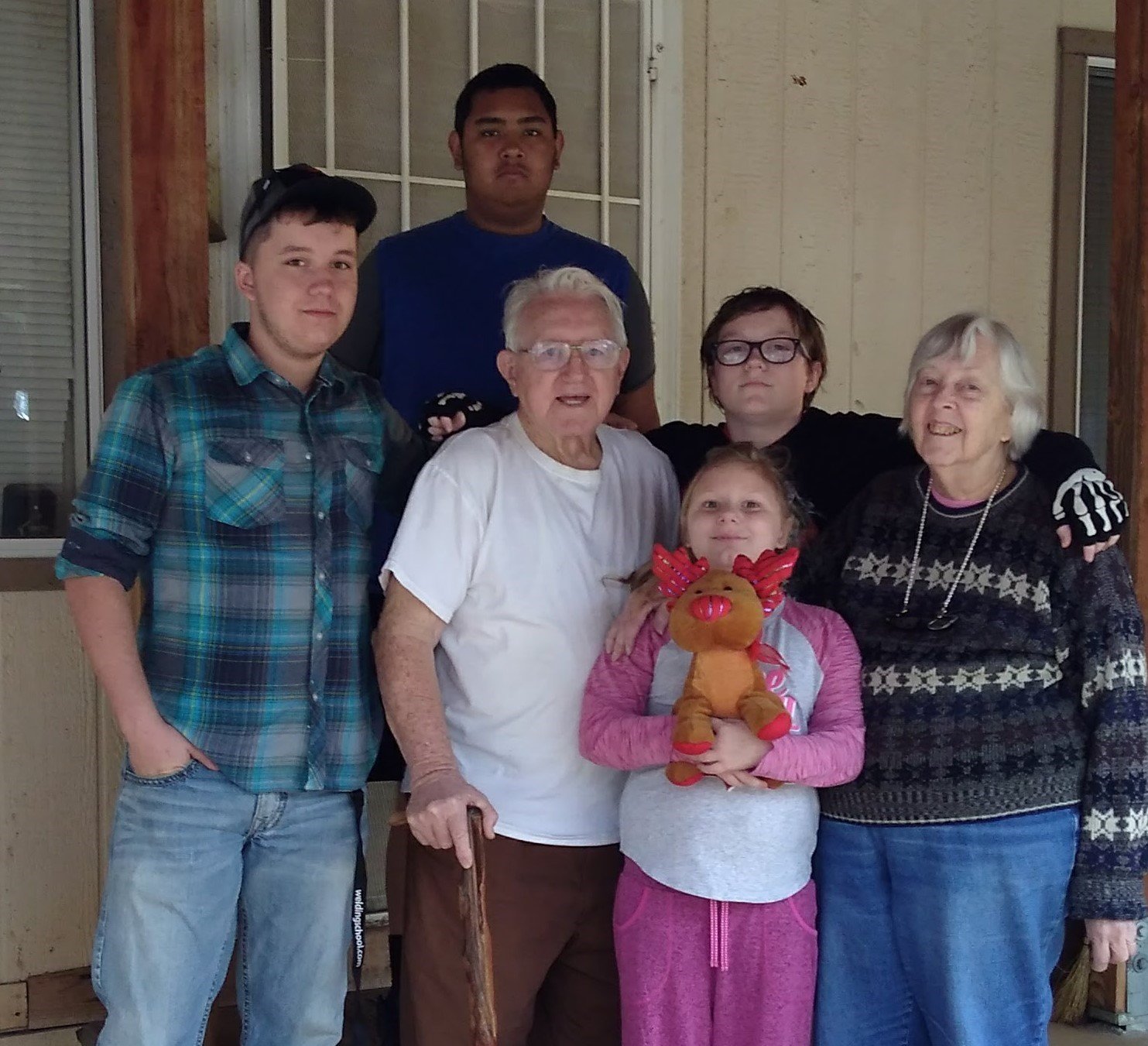 The Blessed Ohana- the kids and the great grandparents!
