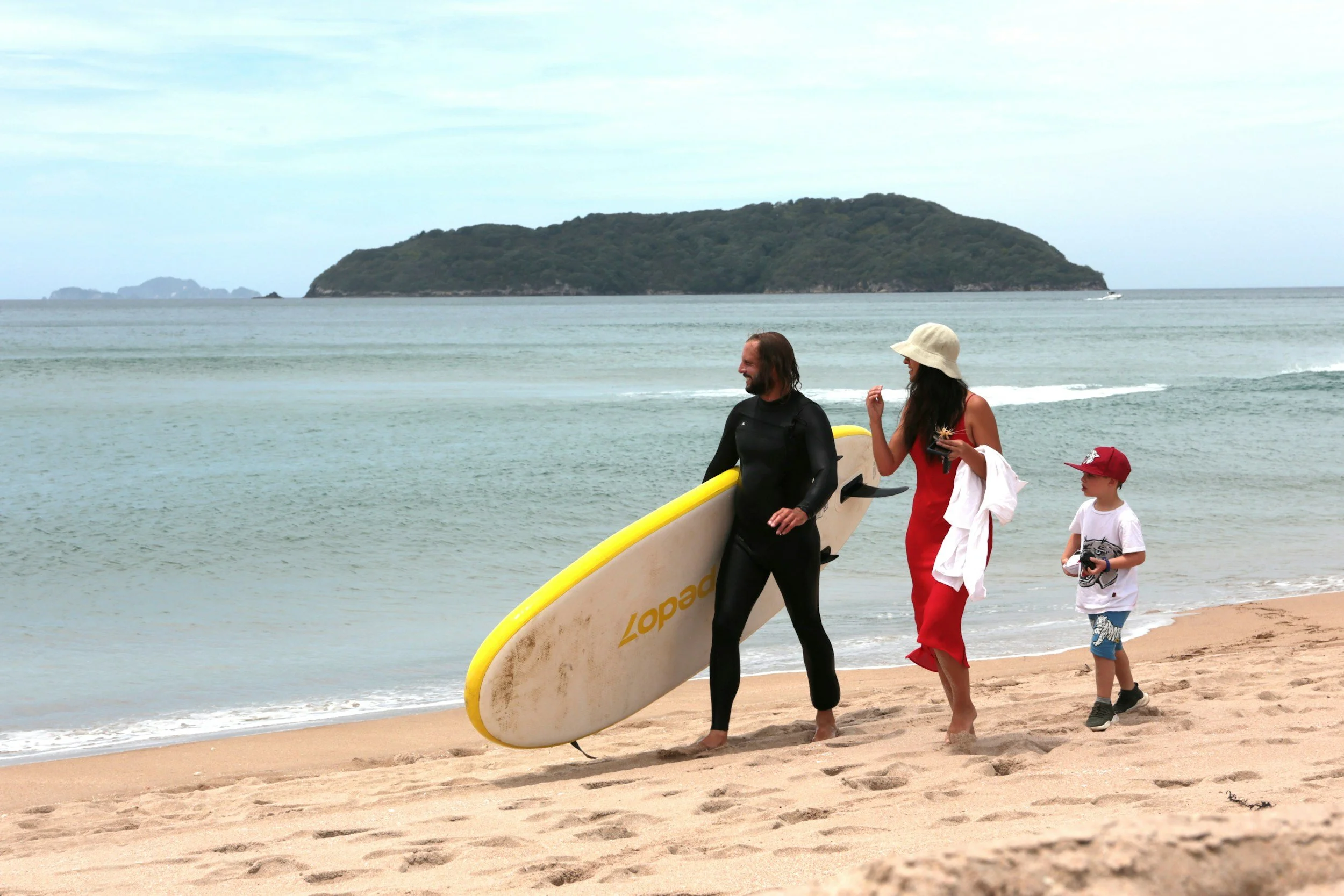 Family at the beach