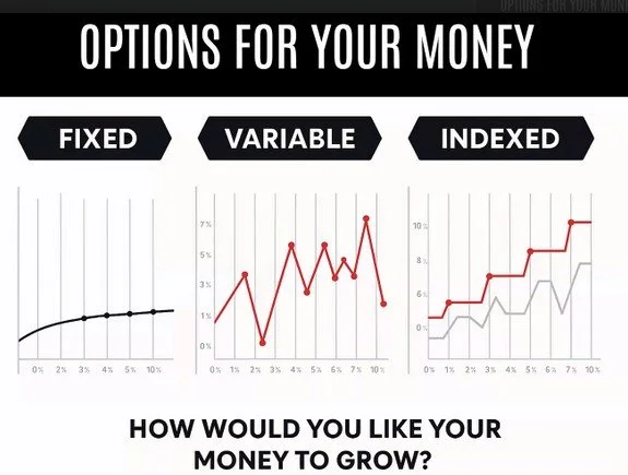 Grow your money with indexed products- all the upside without the downside