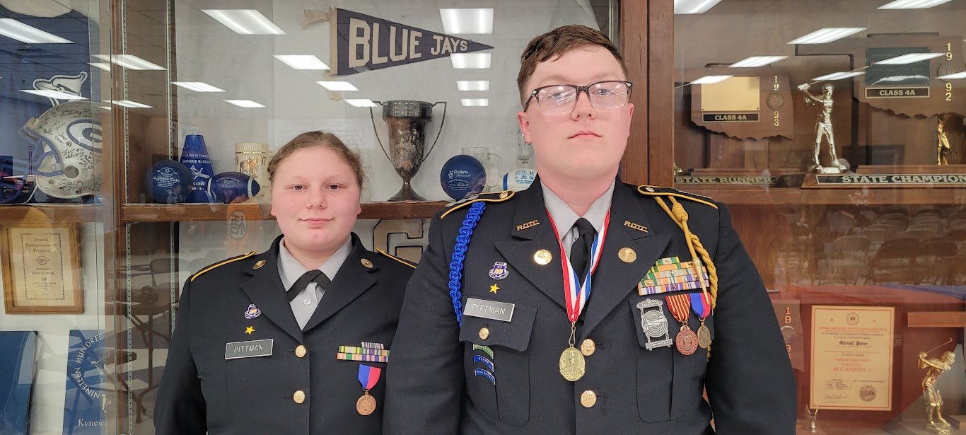 The Blessed Ohana- Tyler & Emma Pittman in Guthrie, Oklahoma JROTC