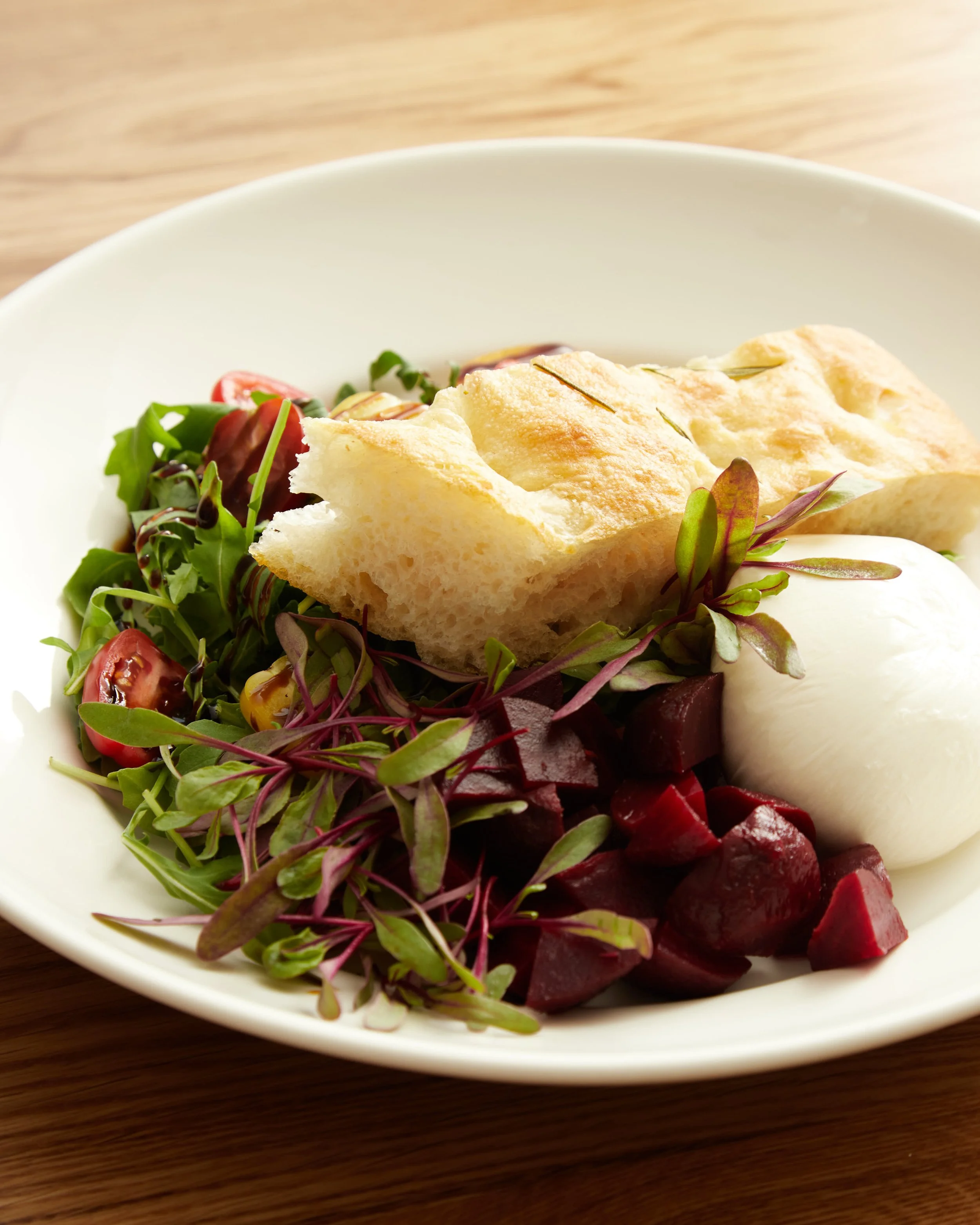 Beet and burrata salad