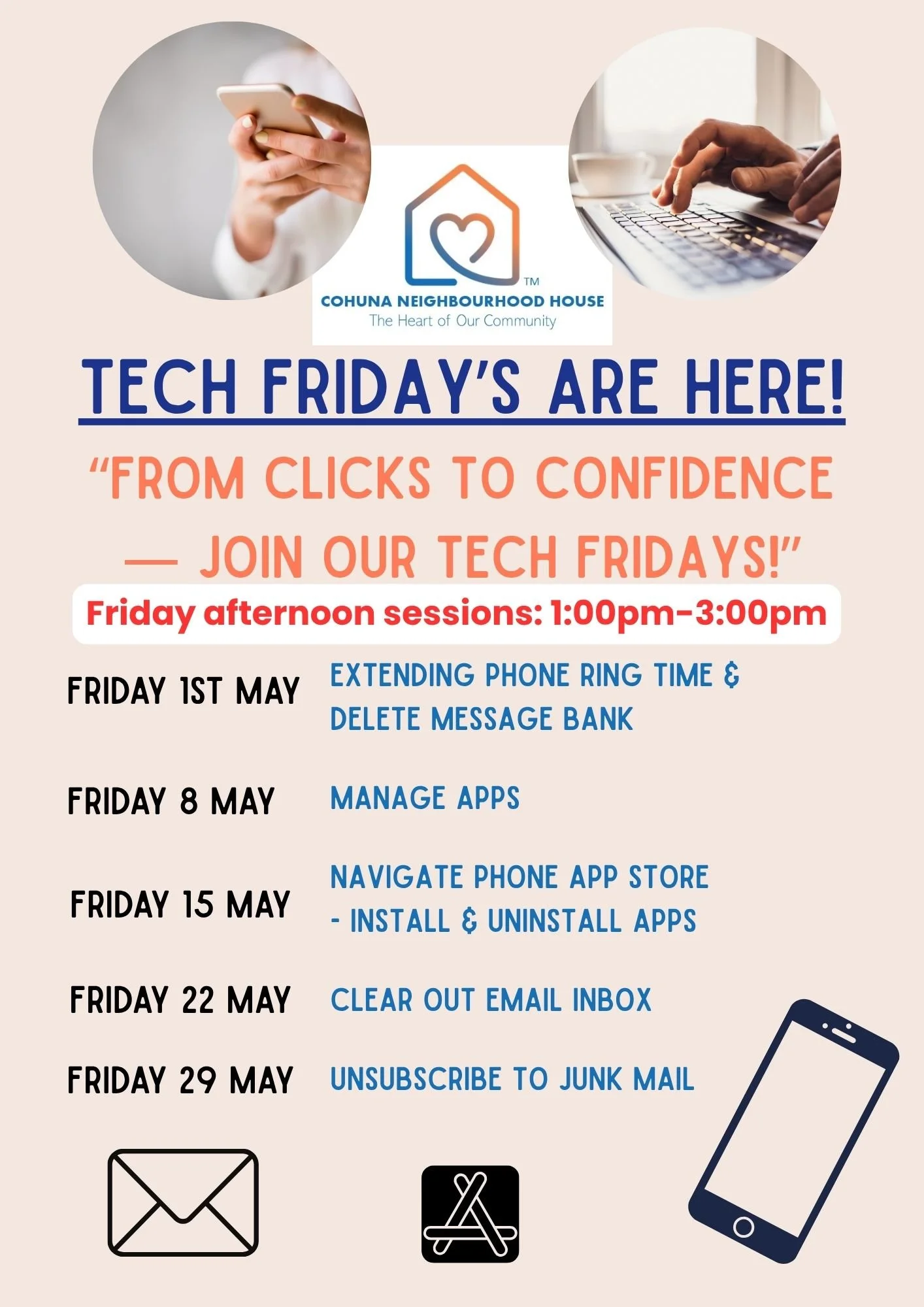Friday S Tech Rd Tech Fridays 1-3pm - Unsubscribe to Junk Mail — Cohuna Neighbourhood House