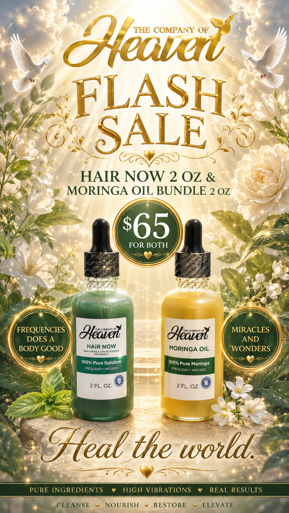 Hair Now/Moringa Oil Bundle