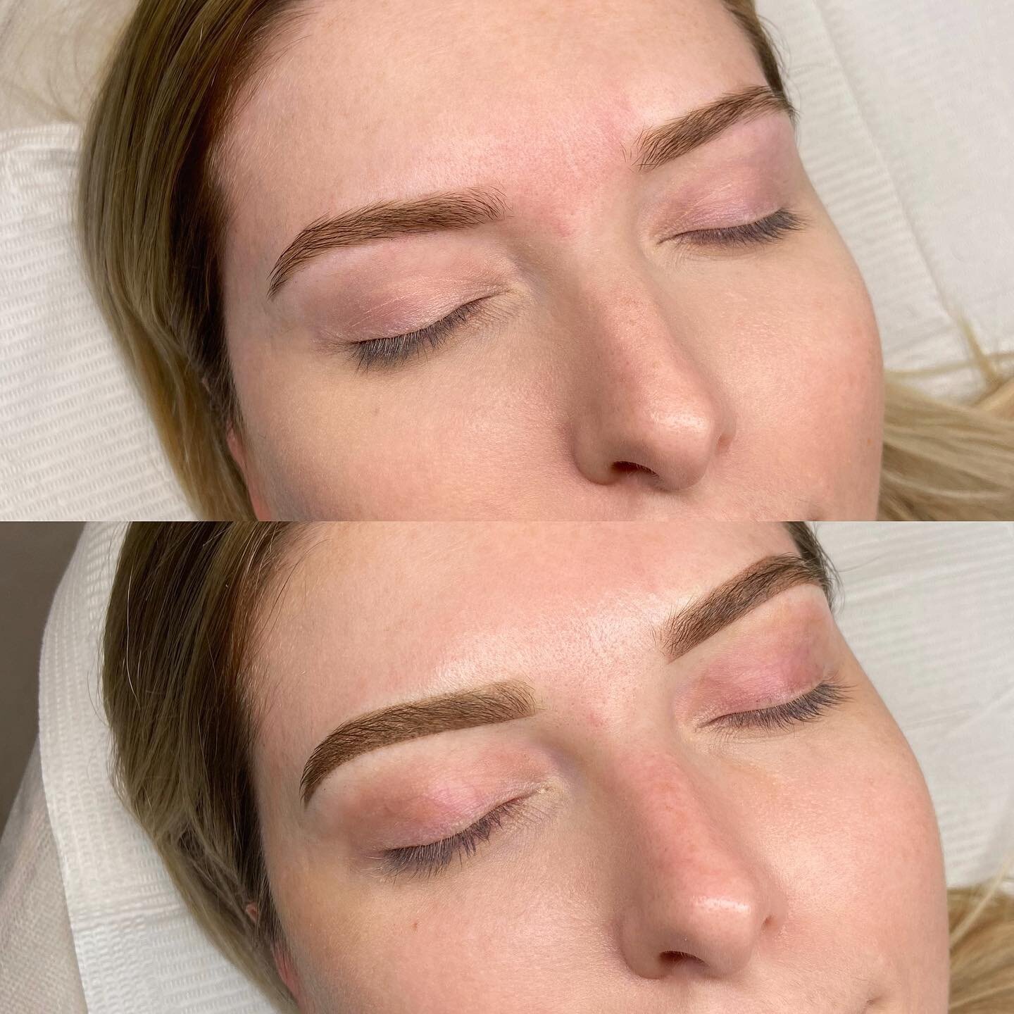 2 years healed ombr&eacute; brows vs colour boost refresh 😮&zwj;💨

Cosmetic tattooing is a semi-permanent treatment. This provides us with the flexibility to adjust the shape and colour of your tattoo over the years.

As personal preferences and tr