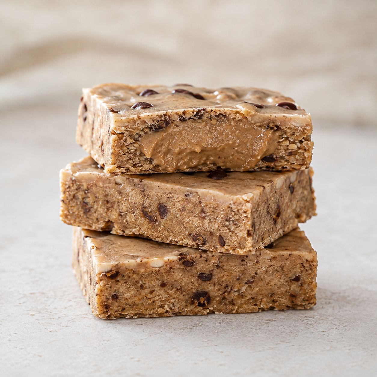 Vör pecan butter used as a creamy filling in premium protein and snack bars